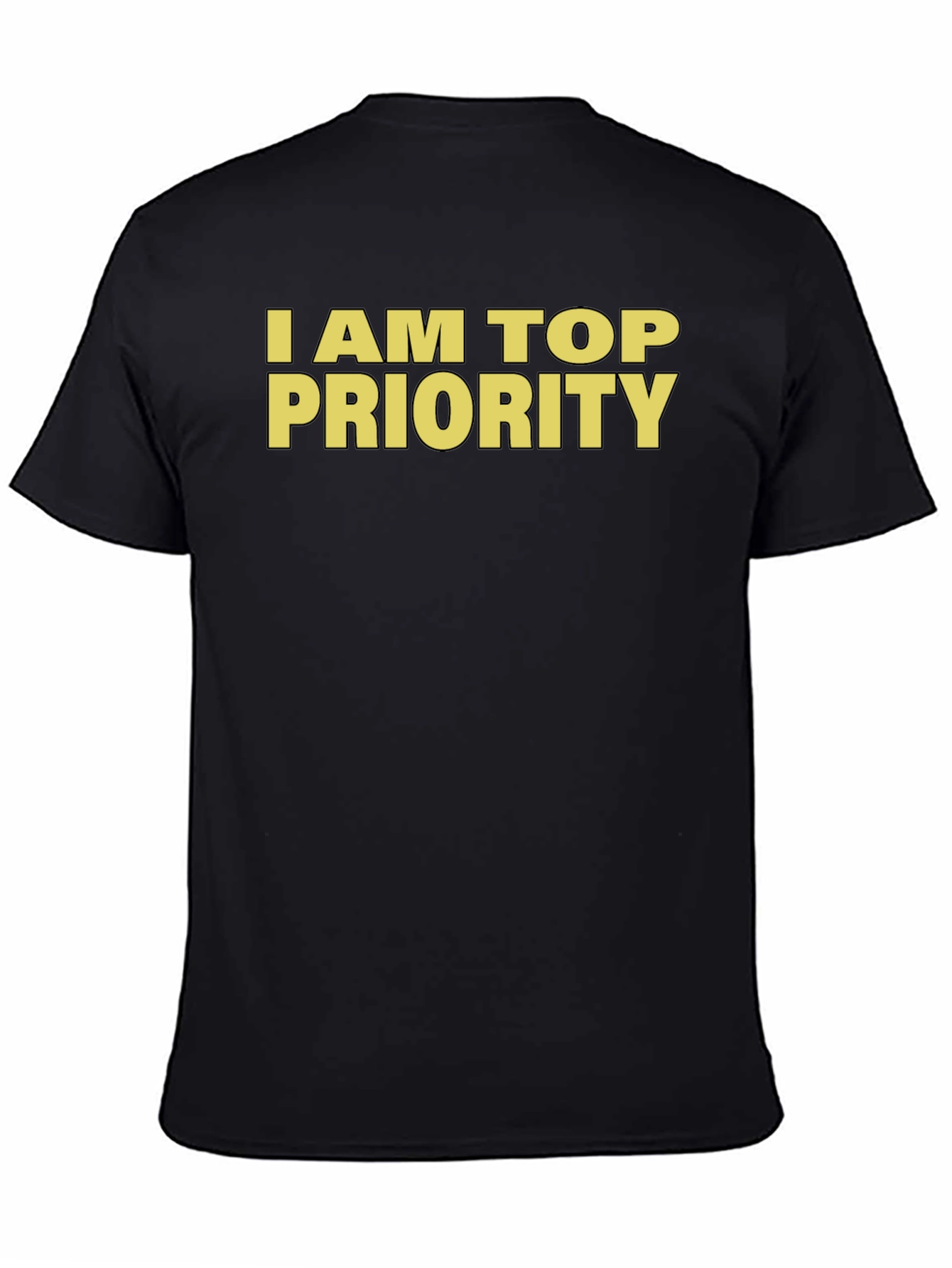 I am Top Priority Graphic Tee - Black
