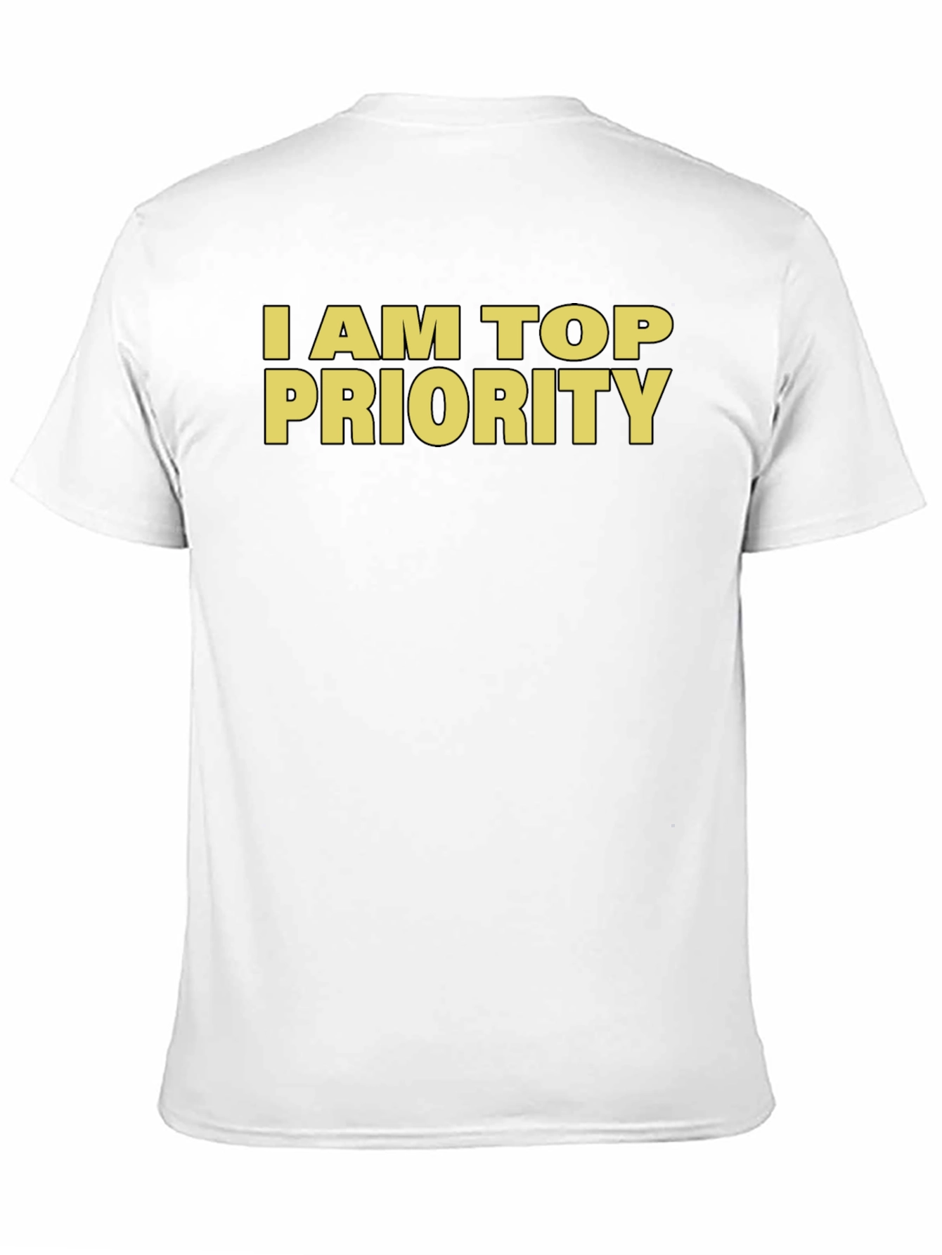I am Top Priority Graphic Tee - Black
