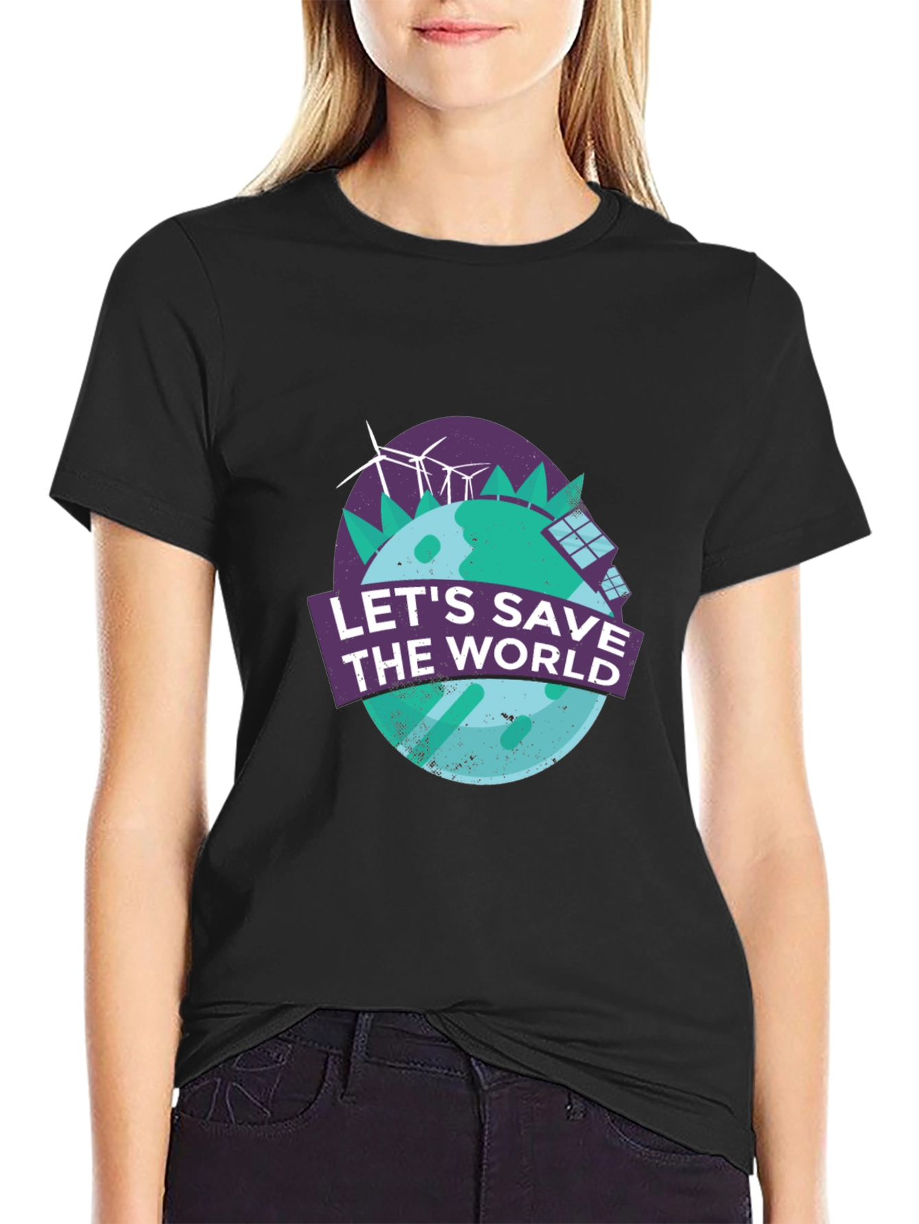 Save the World Graphic Tee - Eco-Friendly T-Shirt
