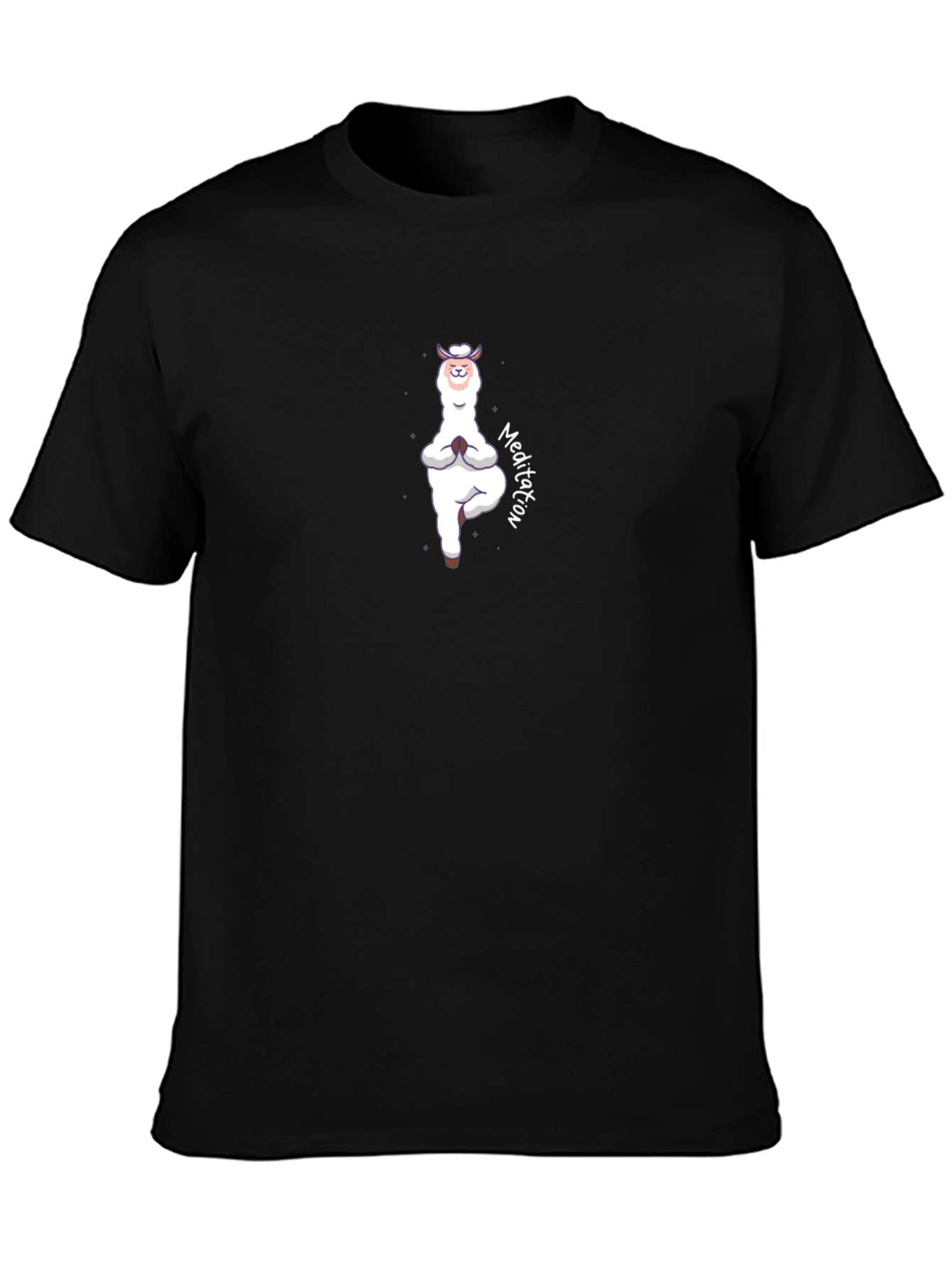 Yoga Llama Meditation T-Shirt - Funny Alpaca Design