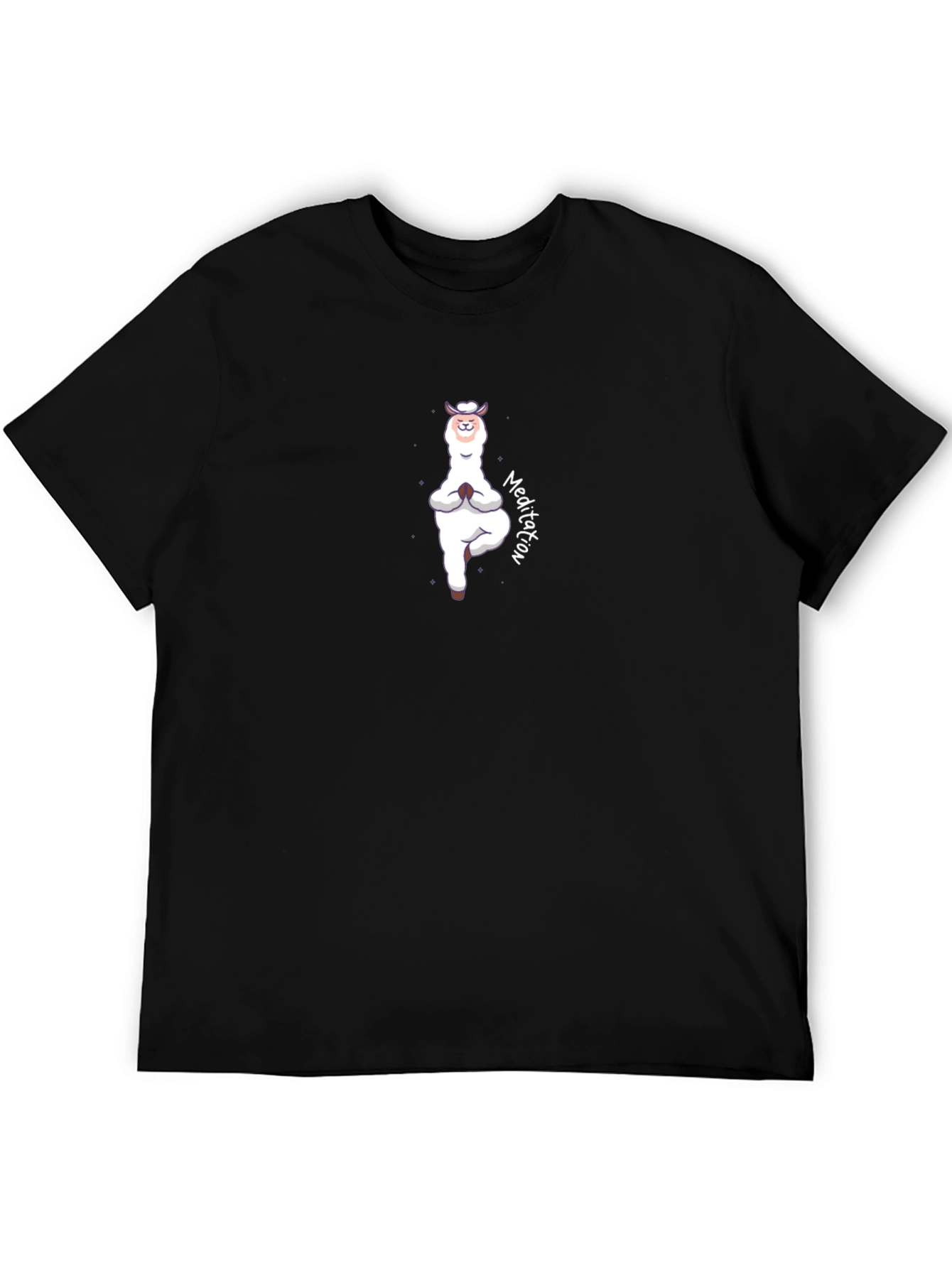 Yoga Llama Meditation T-Shirt - Funny Alpaca Design