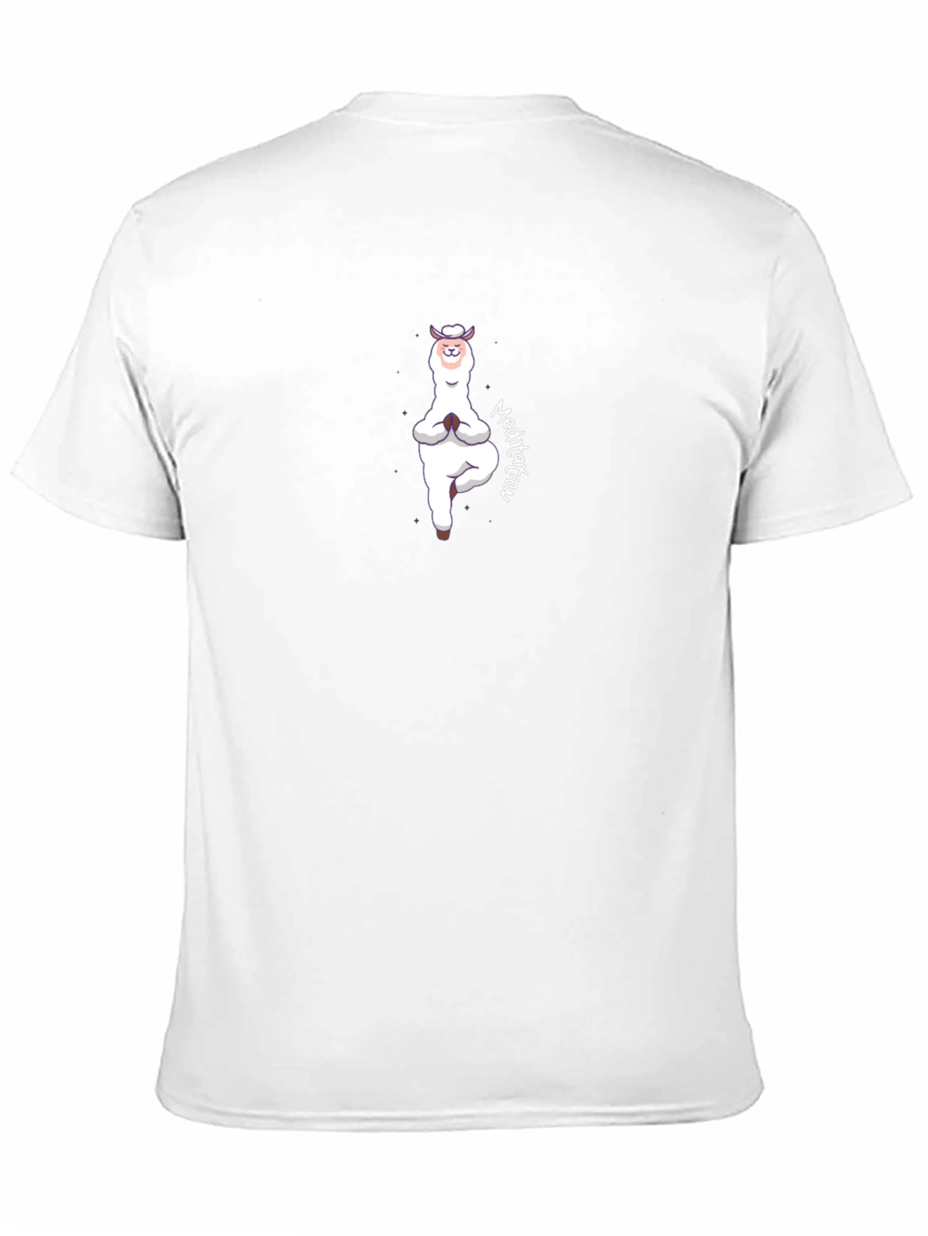 Yoga Llama Meditation T-Shirt - Funny Alpaca Design
