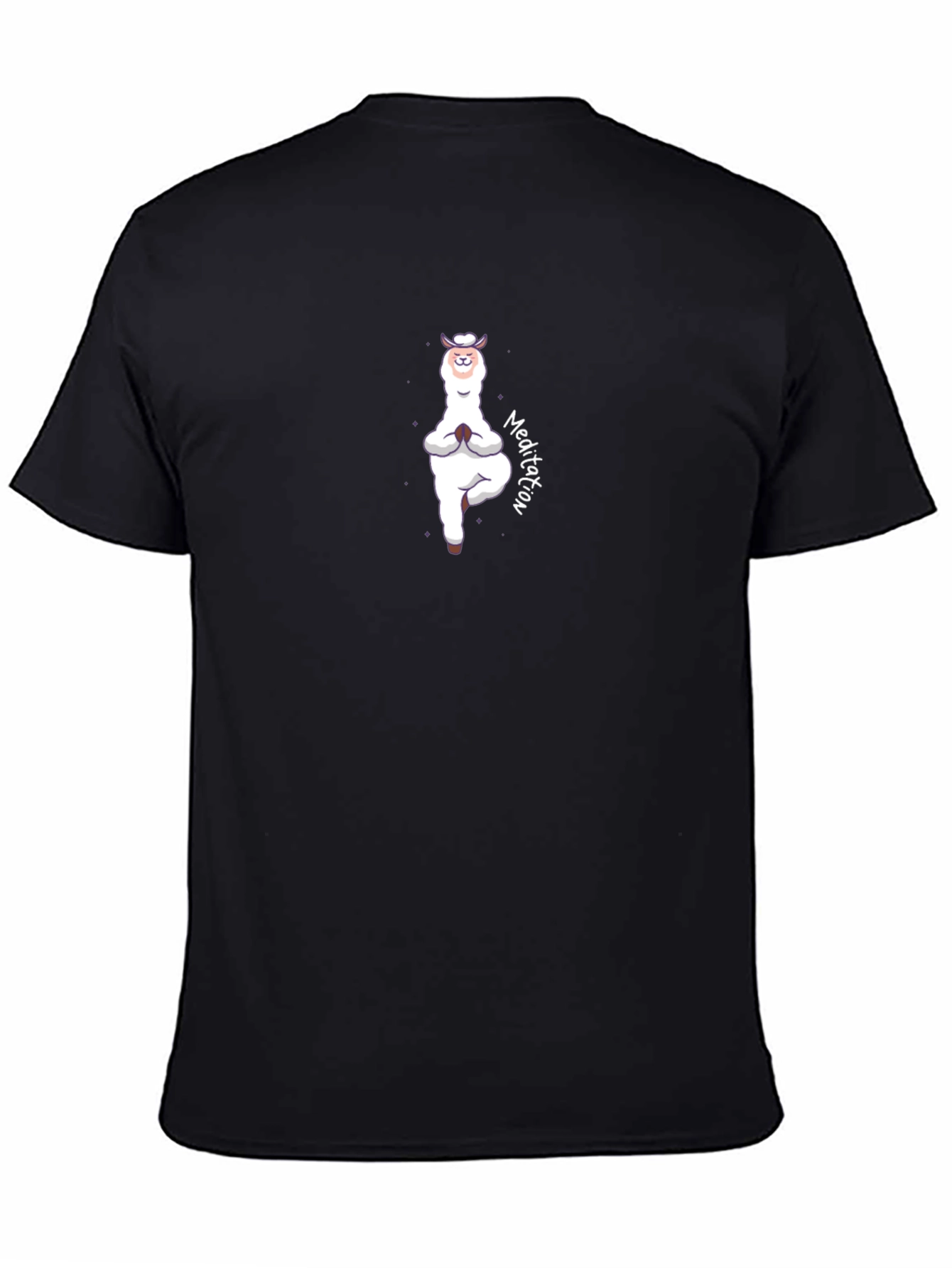 Yoga Llama Meditation T-Shirt - Funny Alpaca Design