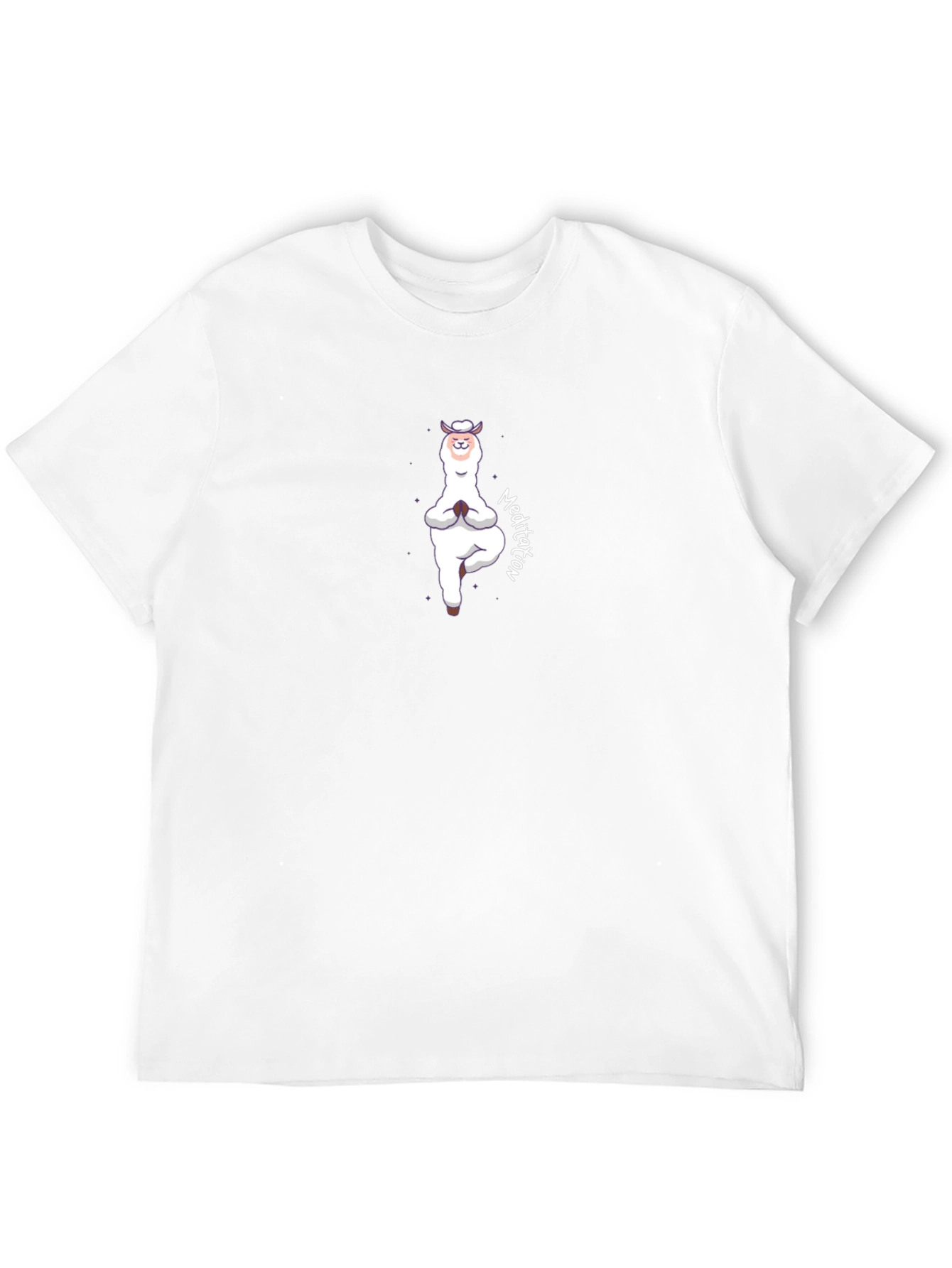 Yoga Llama Meditation T-Shirt - Funny Alpaca Design