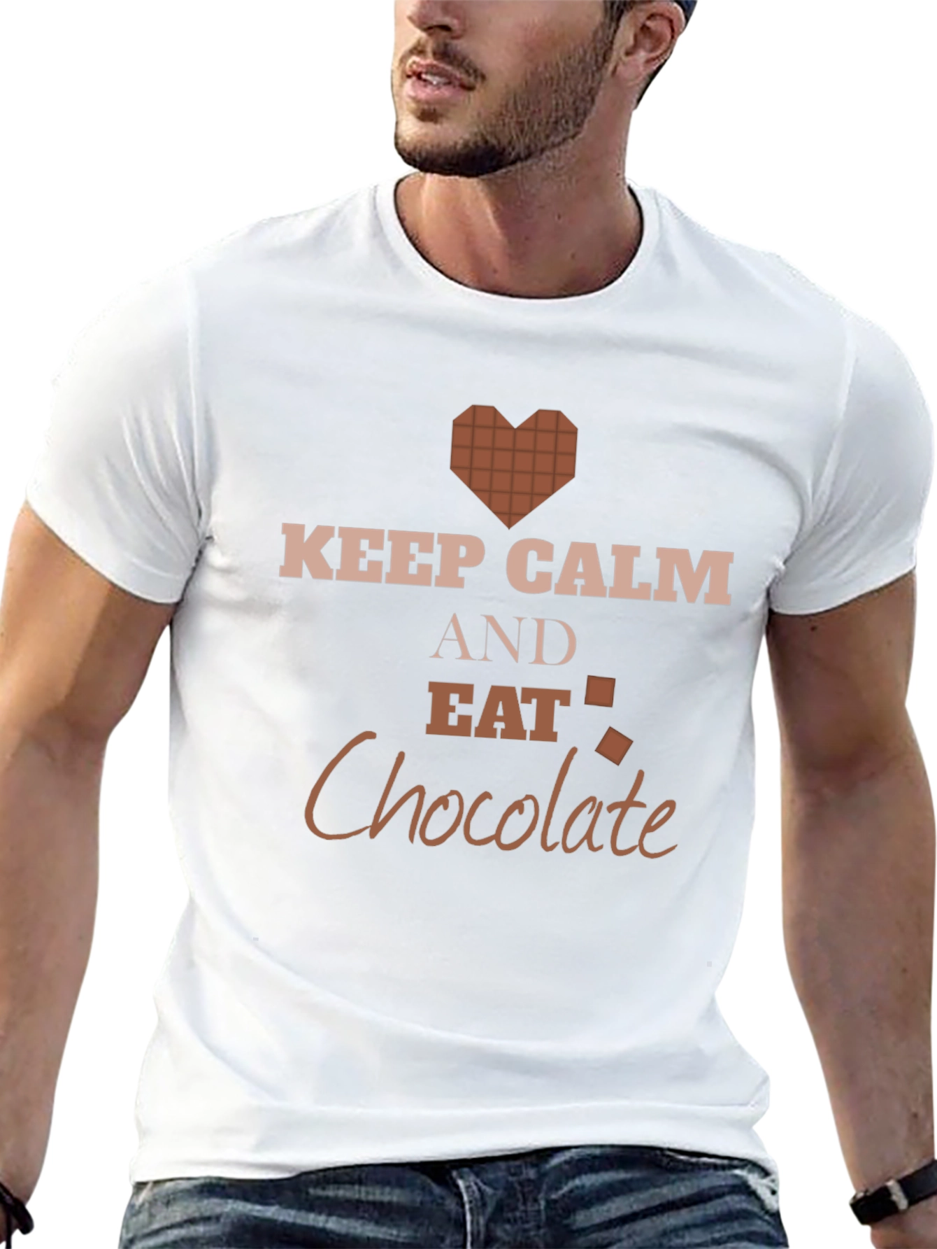 Keep Calm and Eat Chocolate Graphic Tee