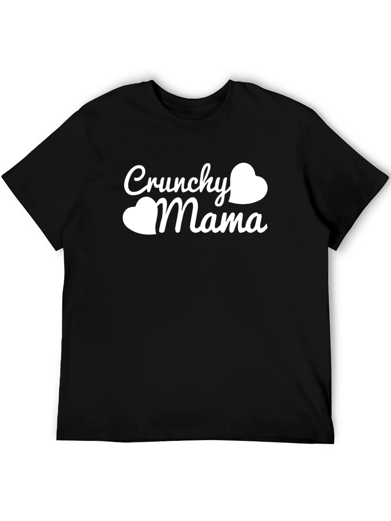 Crunchy Mama Heart Graphic Tee - Trendy Mothers Shirt