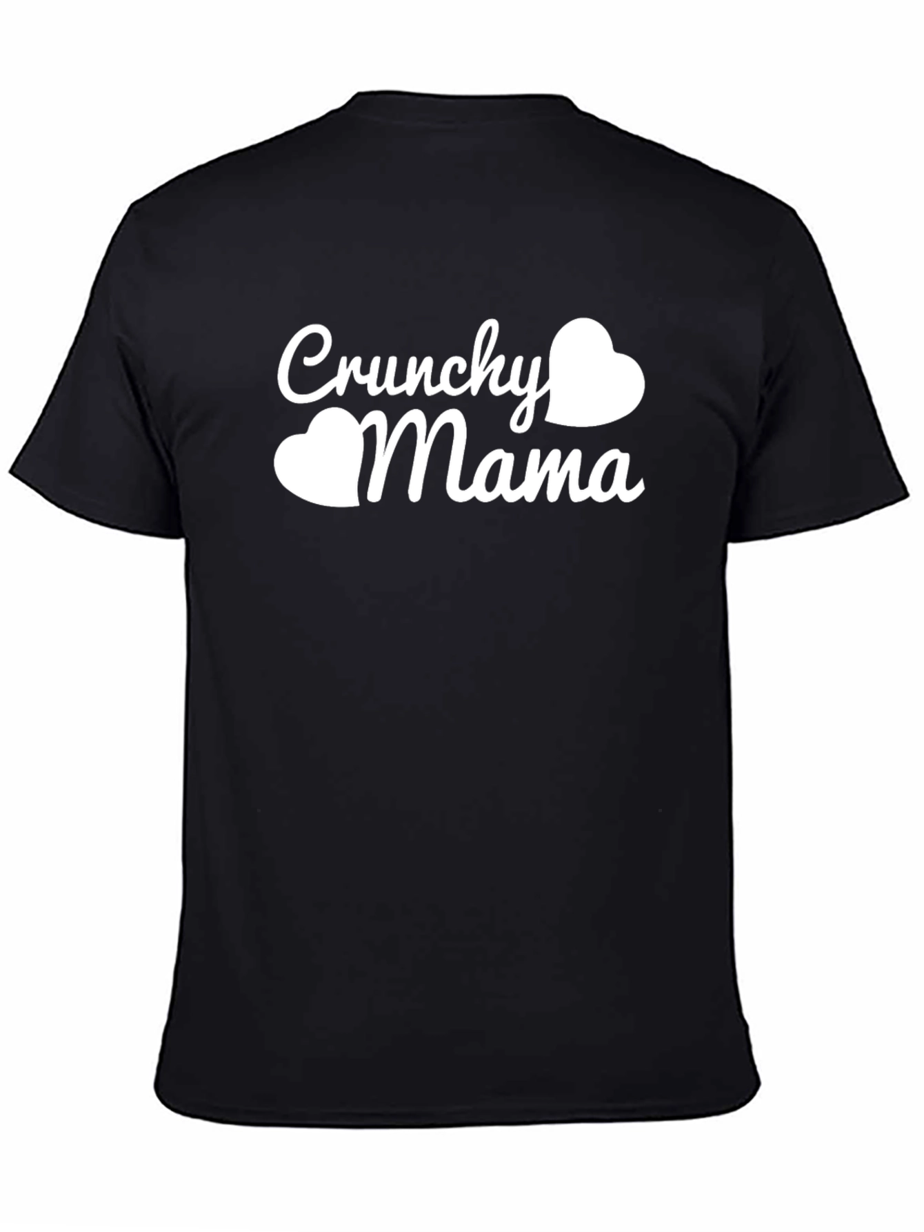 Crunchy Mama Heart Graphic Tee - Trendy Mothers Shirt