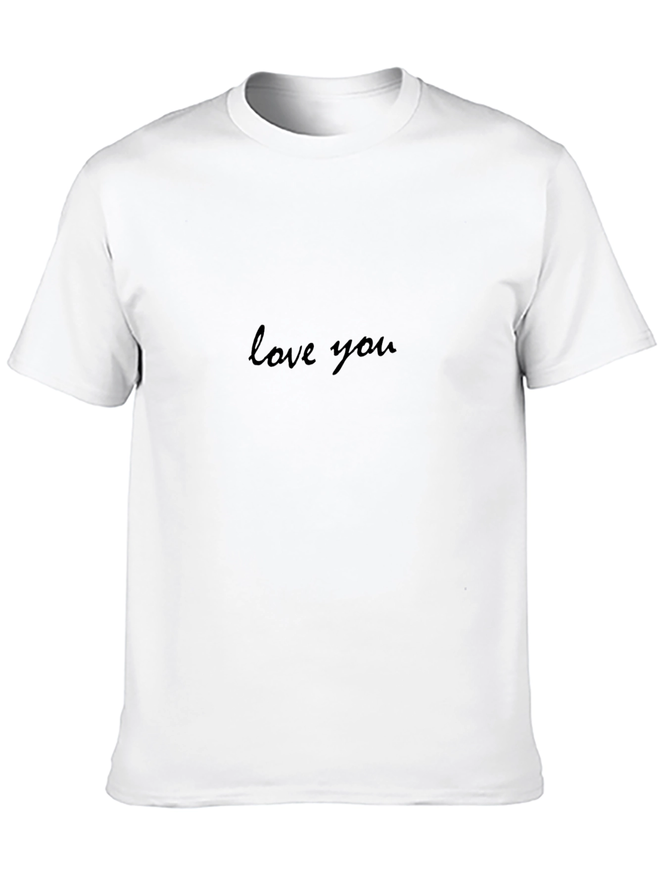 Love You - Stylish Black T-Shirt