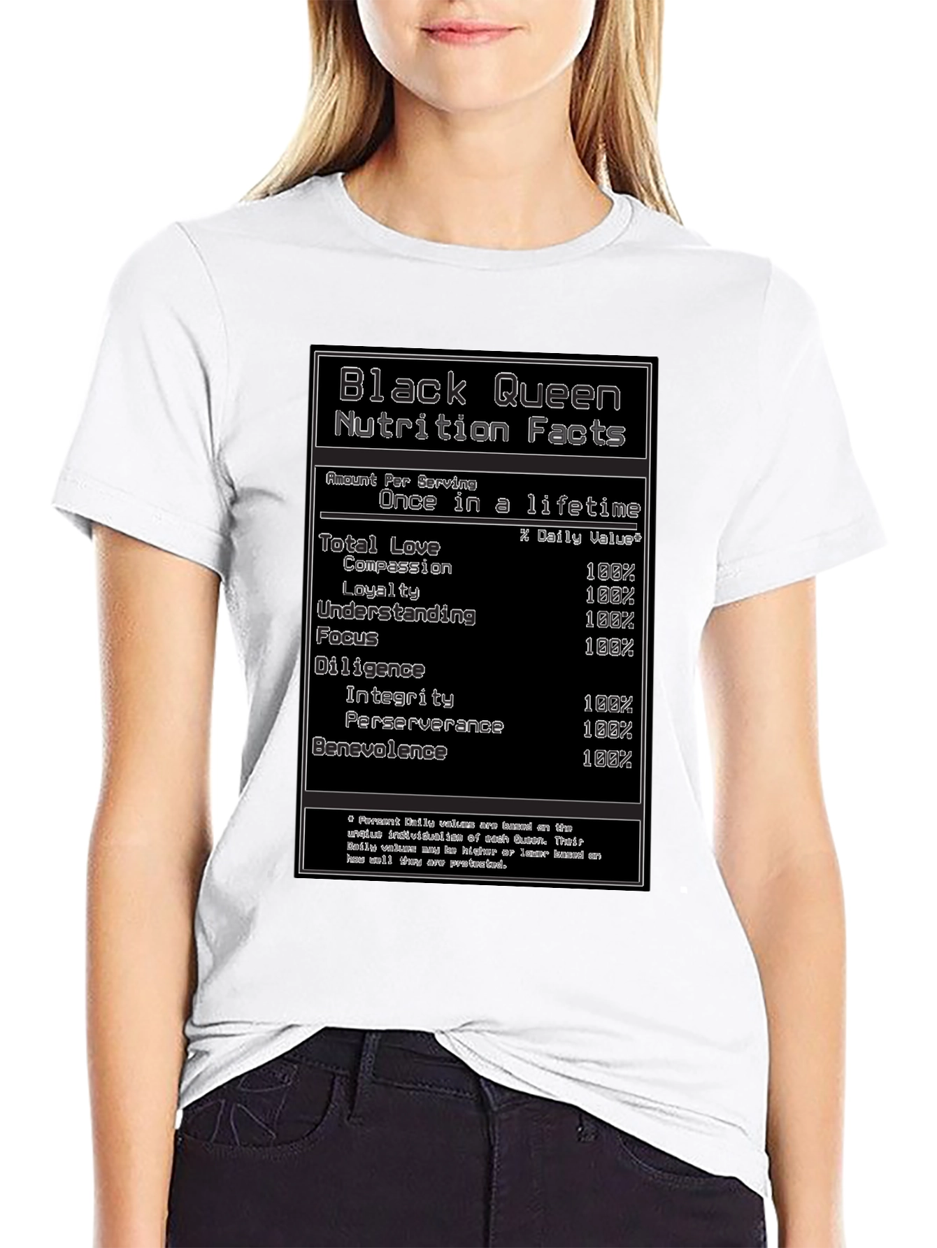 Black Queen Nutrition Facts T-Shirt