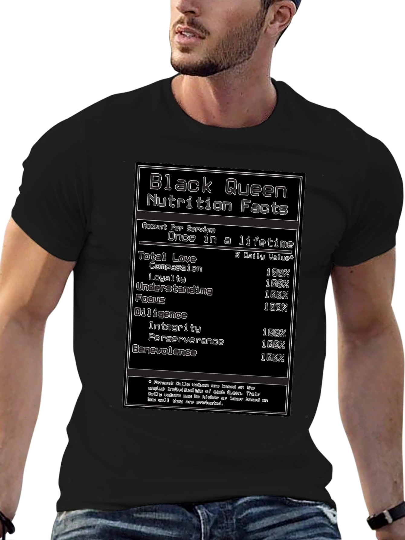 Black Queen Nutrition Facts T-Shirt