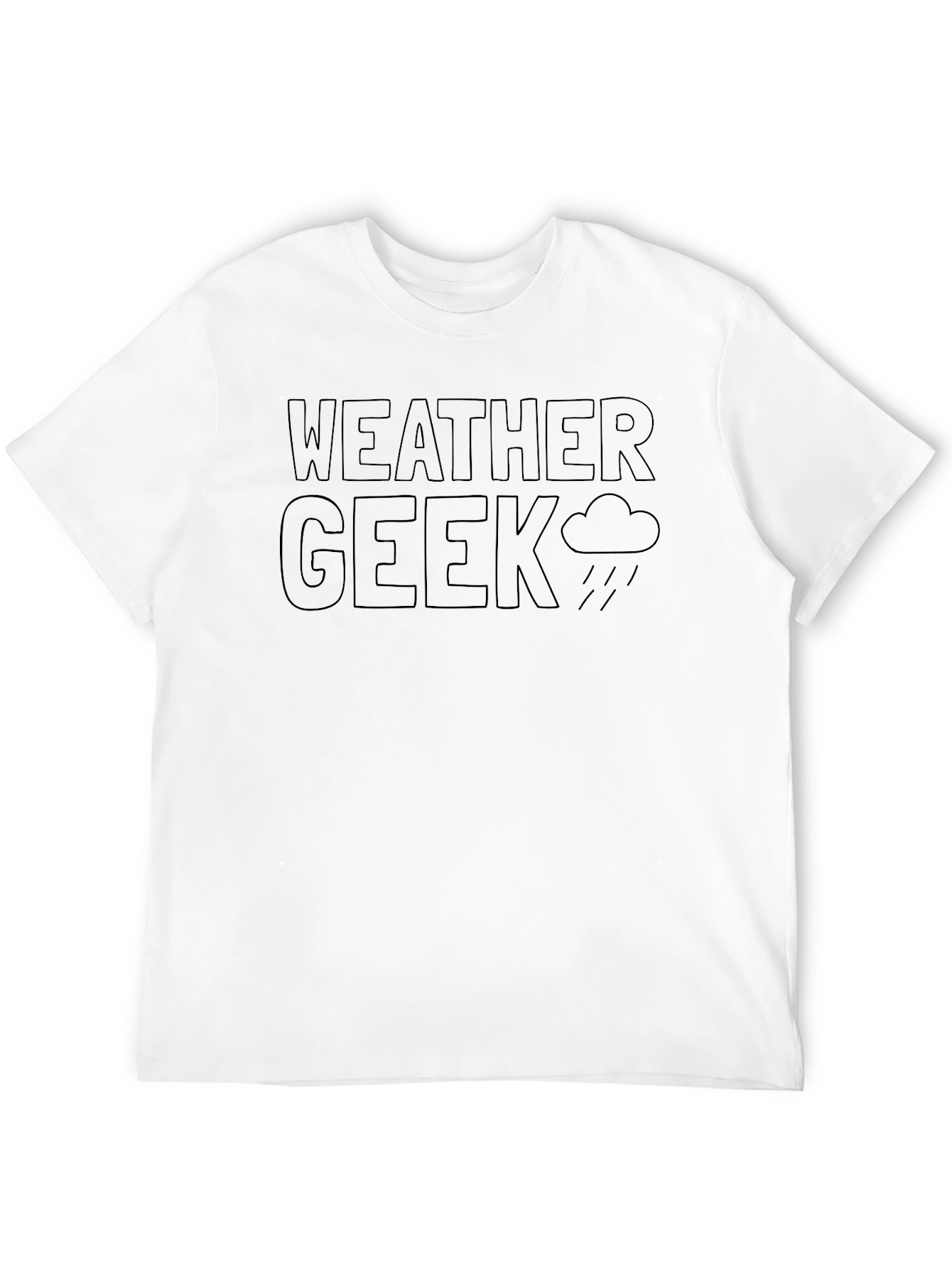 Weather Geek T-Shirt - Black Novelty Tee