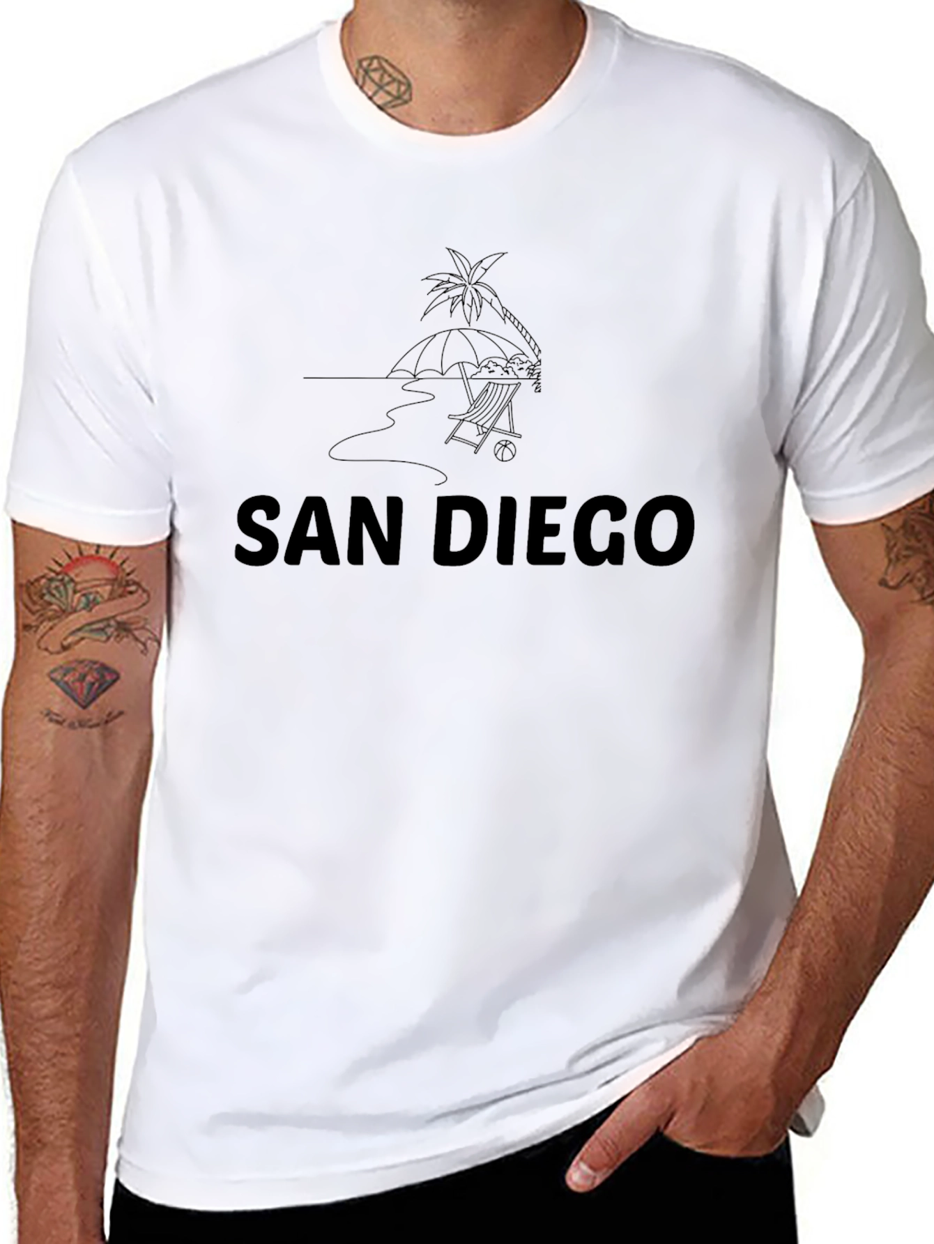 San Diego Beach Graphic T-Shirt - Relaxed Fit