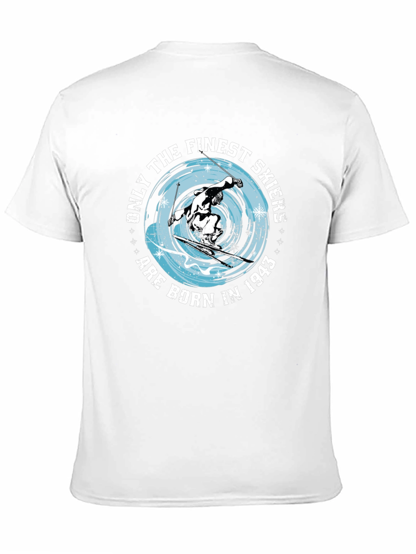 Finest Skiers Born in 1943 Black T-Shirt