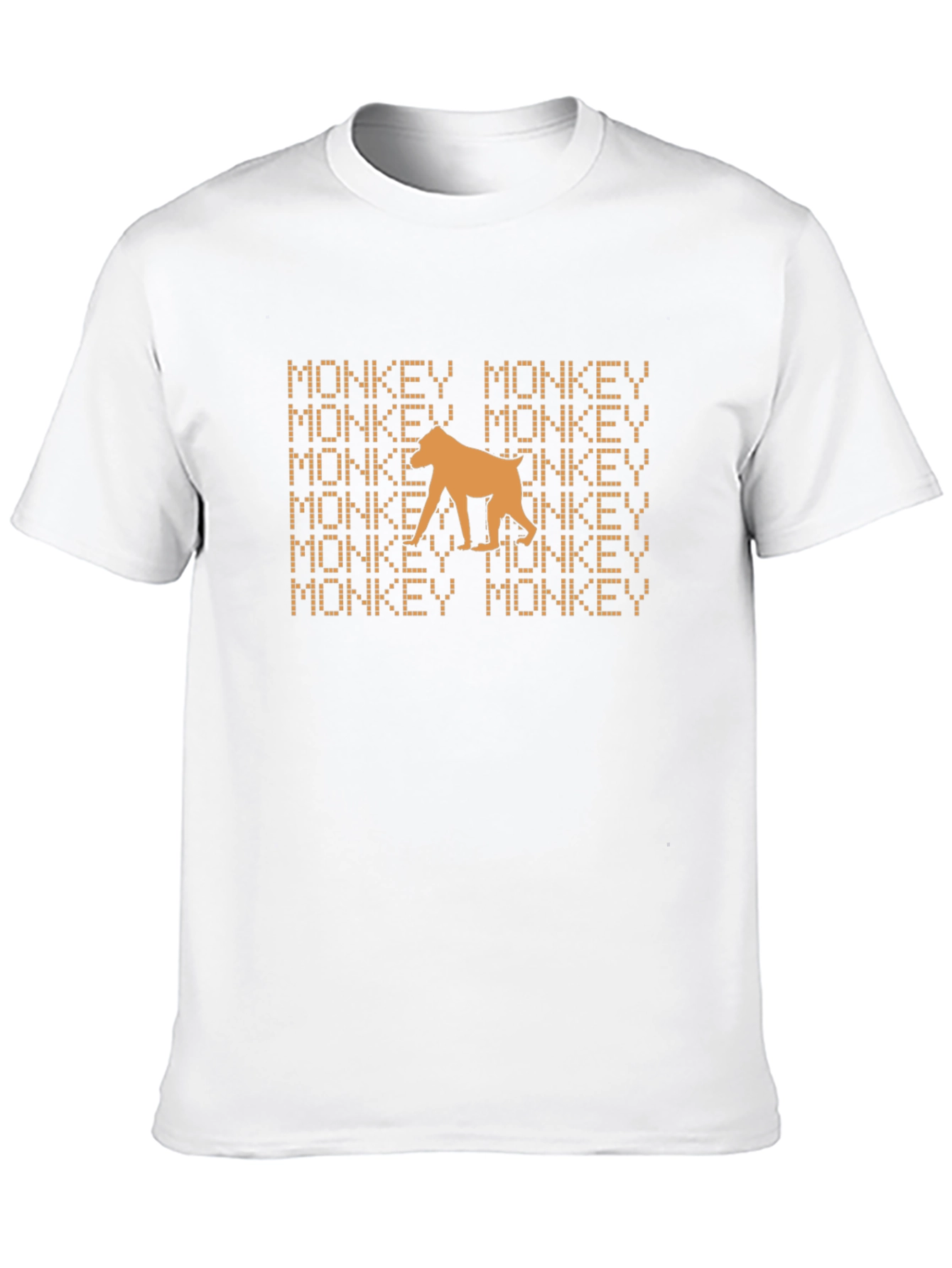 Monkey Graphic Tee - Black Cotton T-Shirt