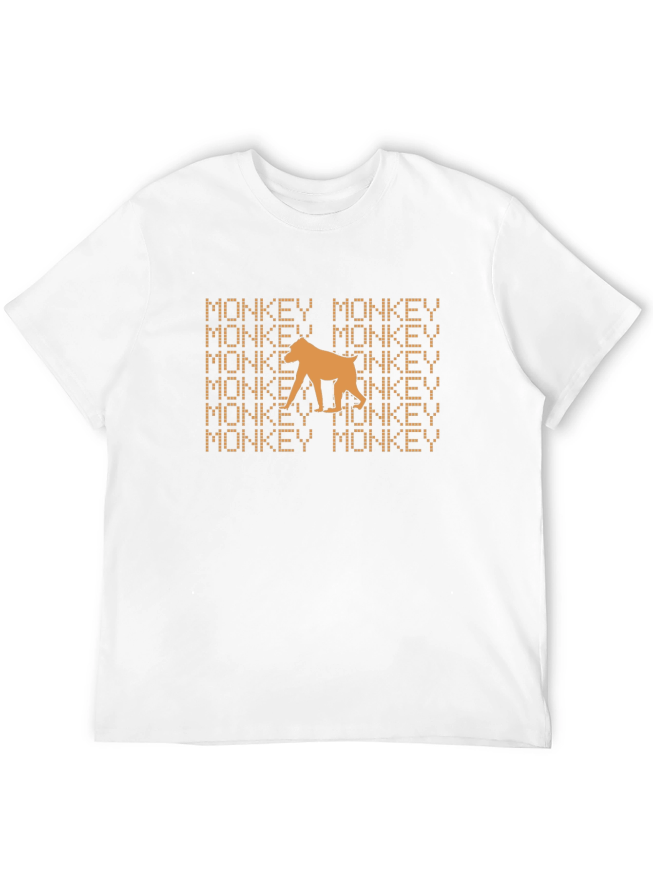 Monkey Graphic Tee - Black Cotton T-Shirt
