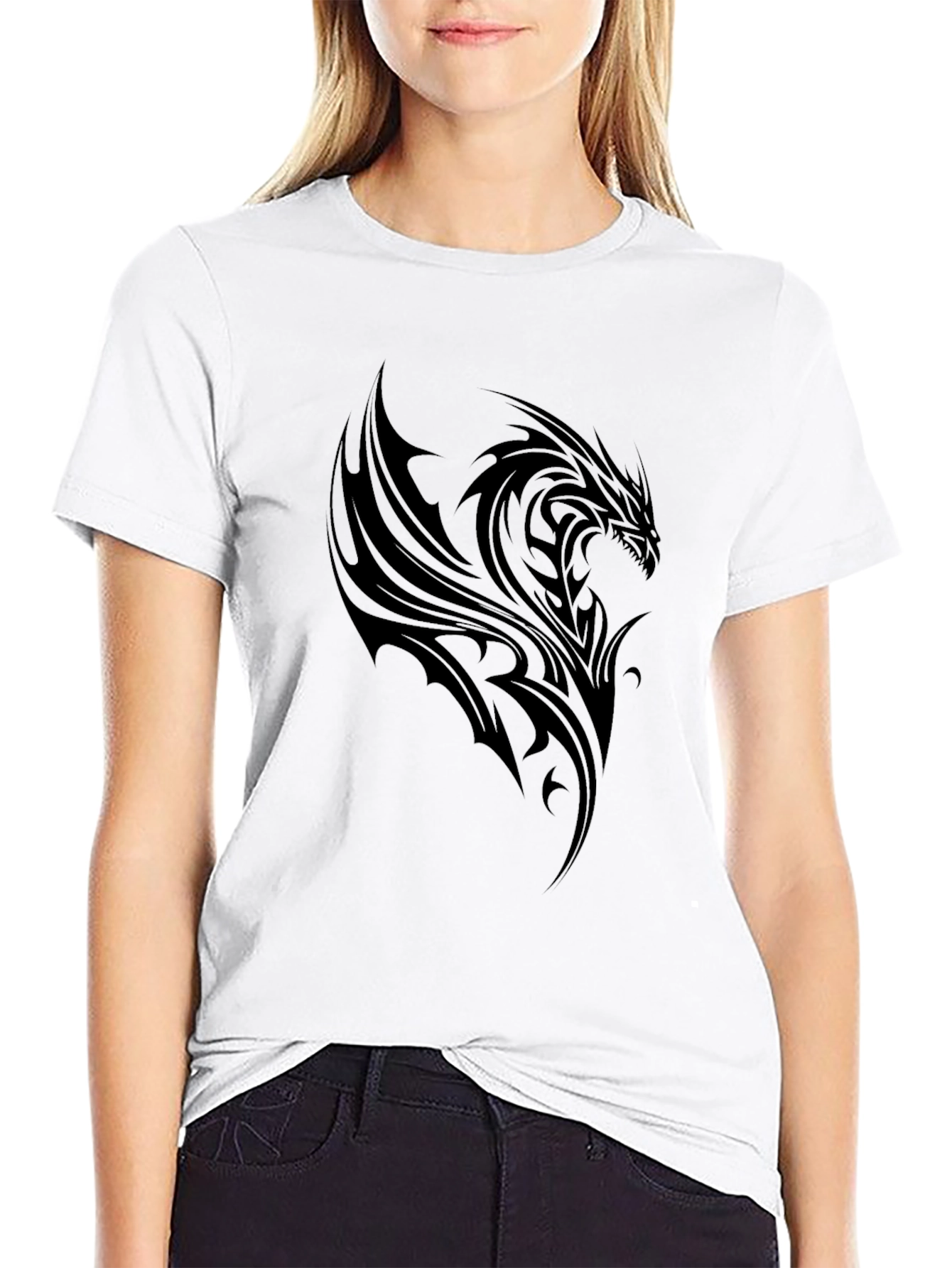 Black Dragon Graphic Tee - Mens Fashion
