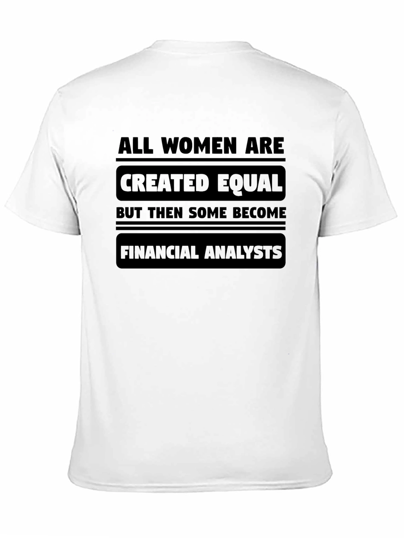 Financial Analyst Womens Graphic Tee - Black