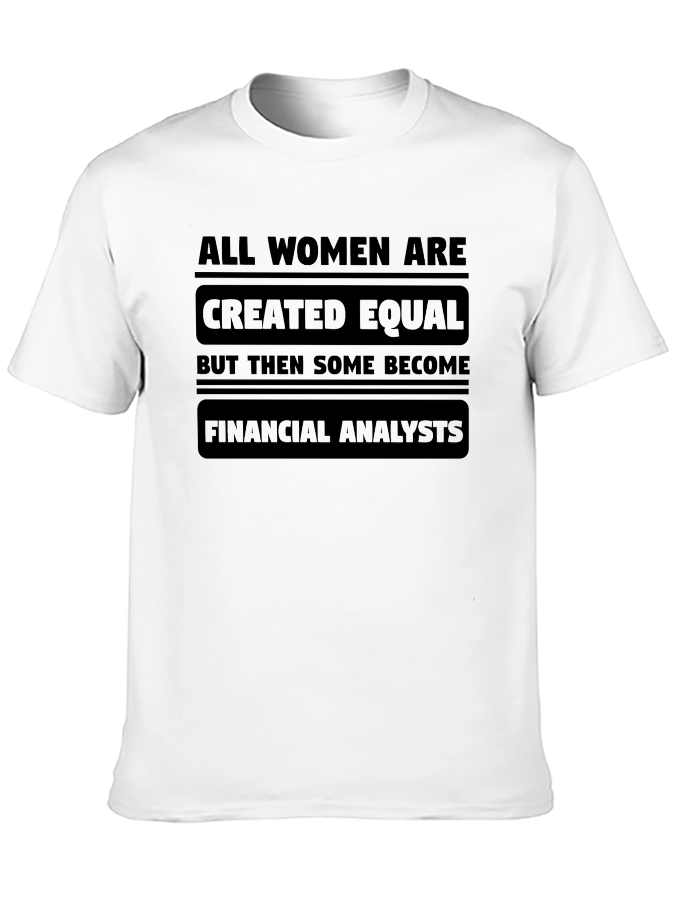 Financial Analyst Womens Graphic Tee - Black