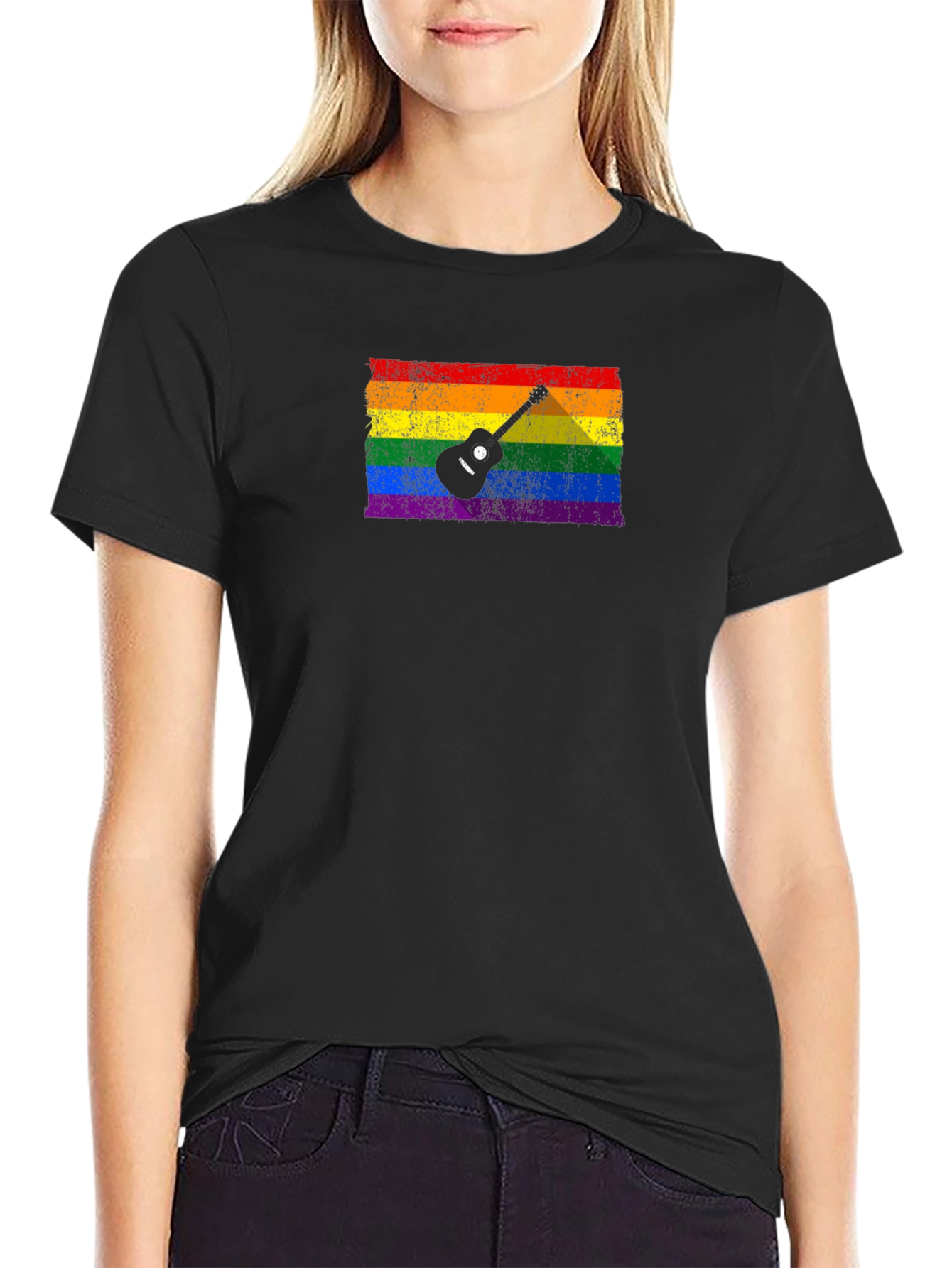 Rainbow Guitar Pride T-Shirt