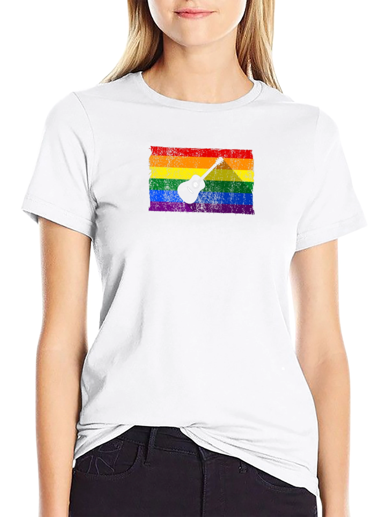 Rainbow Guitar Pride T-Shirt
