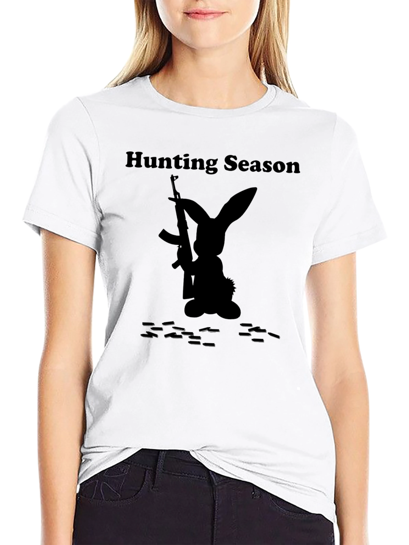 Hunting Season Bunny Graphic T-Shirt