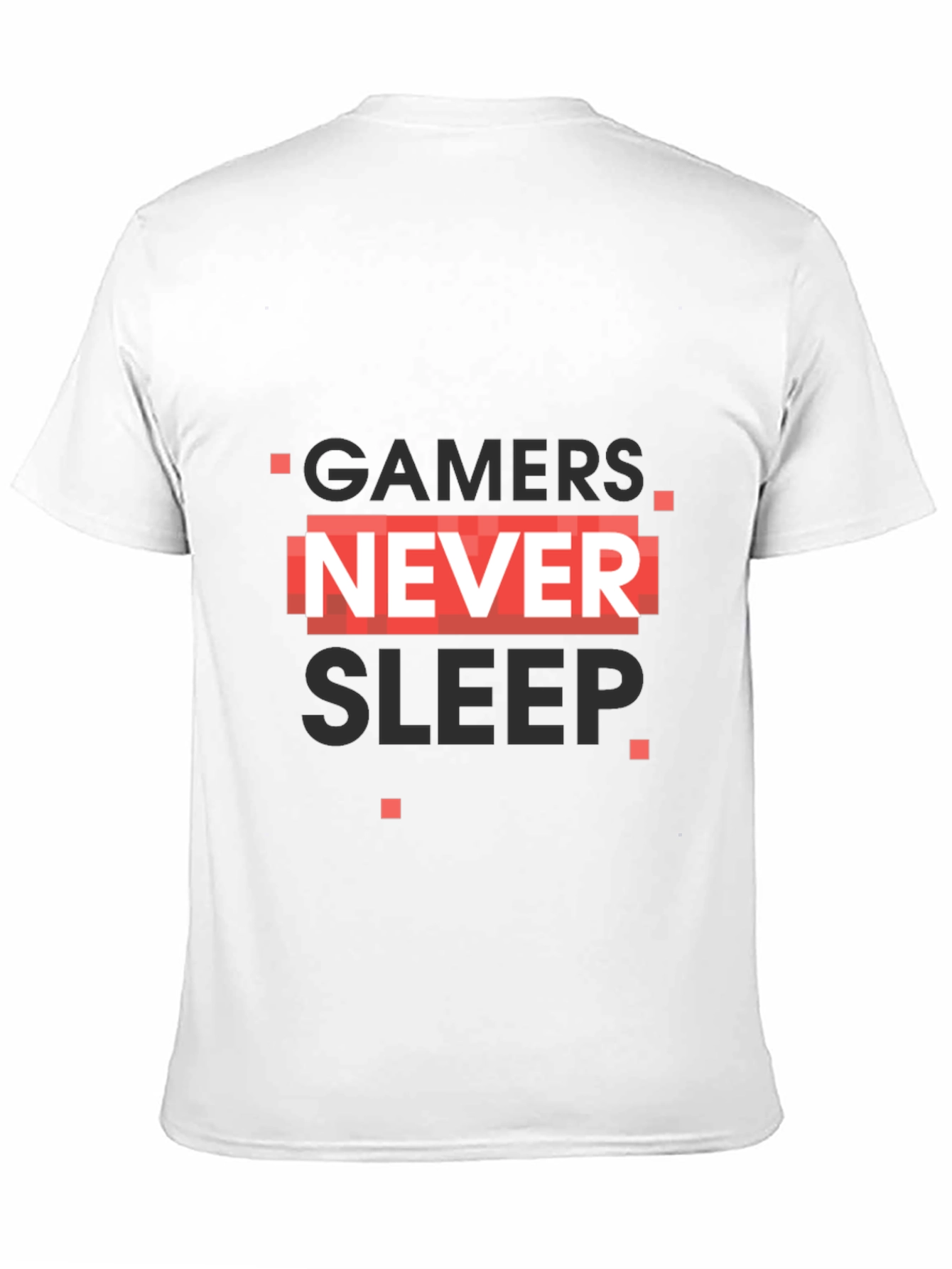 Gamers Never Sleep Black T-Shirt