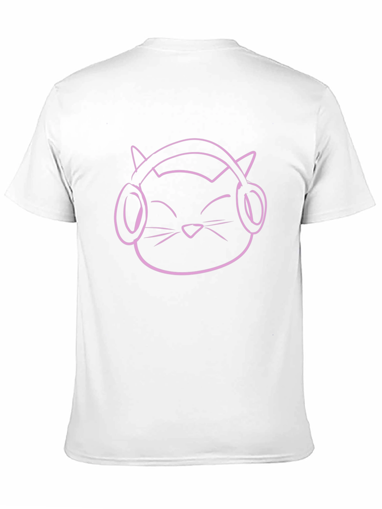 Cool Cat Headphones Graphic Tee - Black
