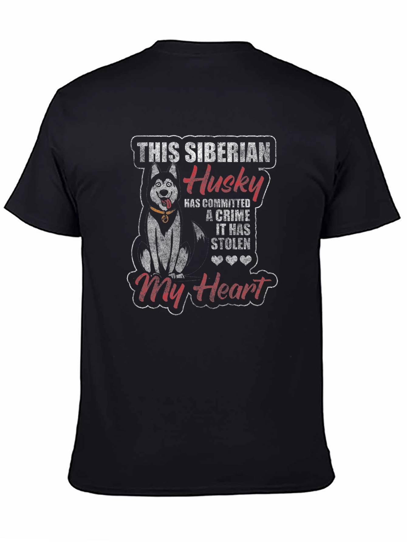 Siberian Husky Crime of the Heart T-Shirt