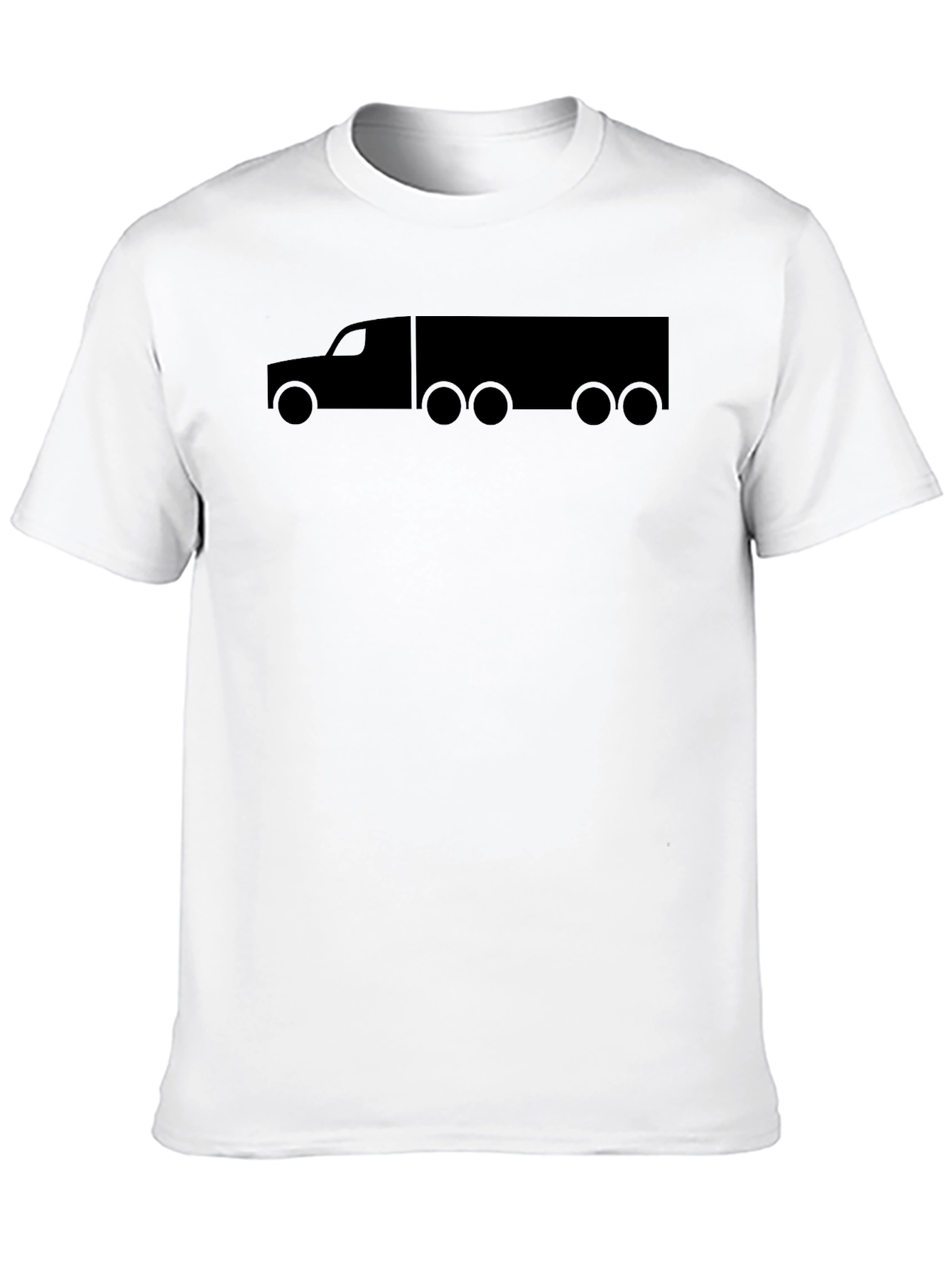 Trucker T-Shirt - Black Cotton Blend Tee