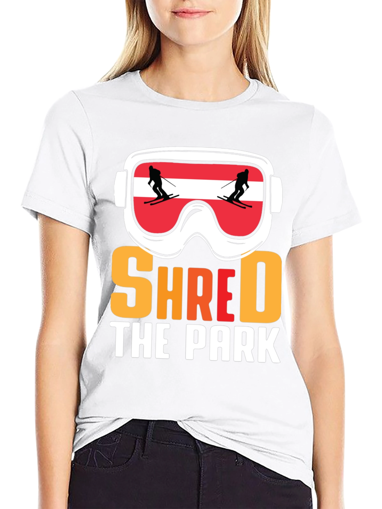 Shred The Park Ski Goggles T-Shirt