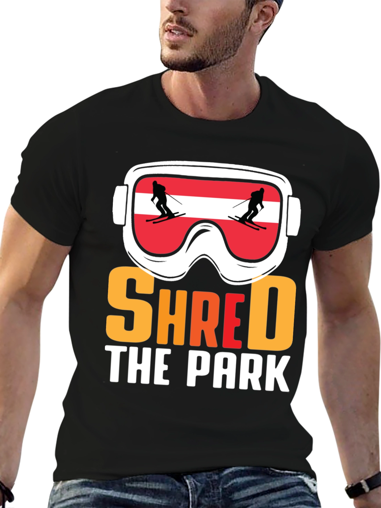 Shred The Park Ski Goggles T-Shirt