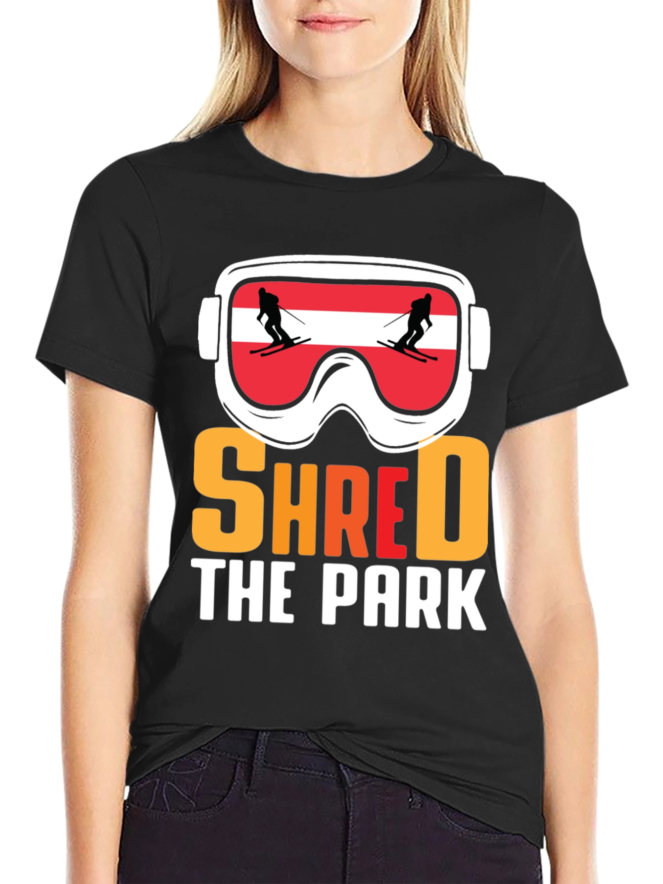 Shred The Park Ski Goggles T-Shirt