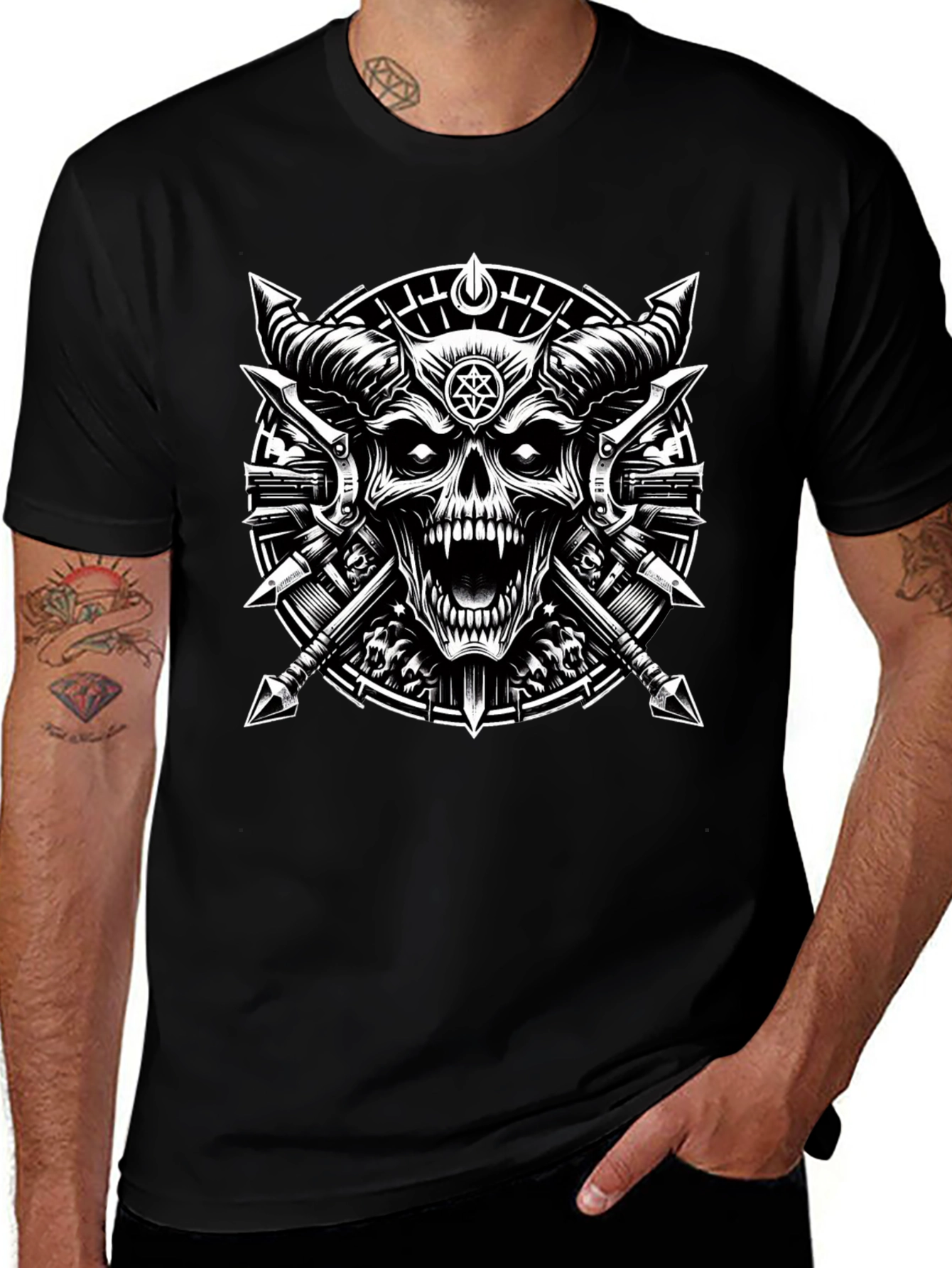 Grim Reaper Skull T-Shirt