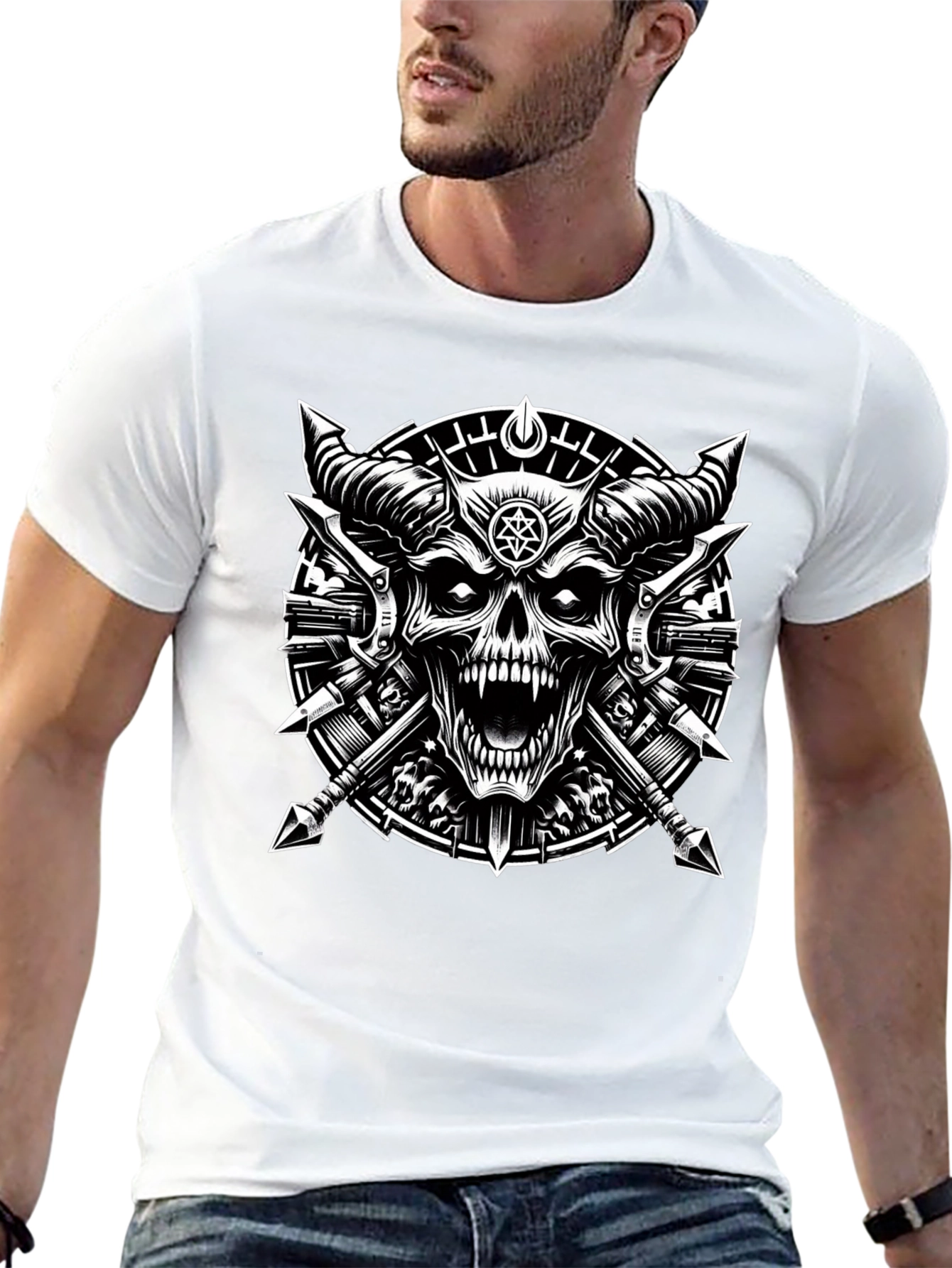 Grim Reaper Skull T-Shirt