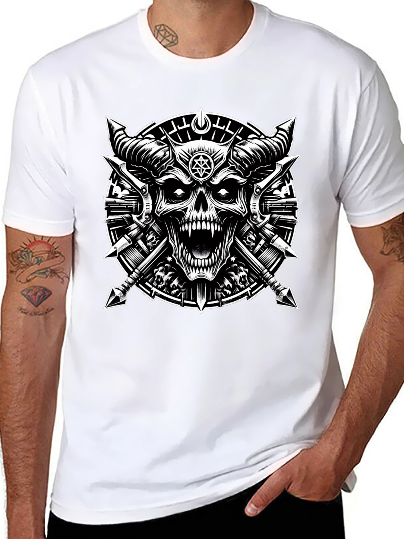 Grim Reaper Skull T-Shirt