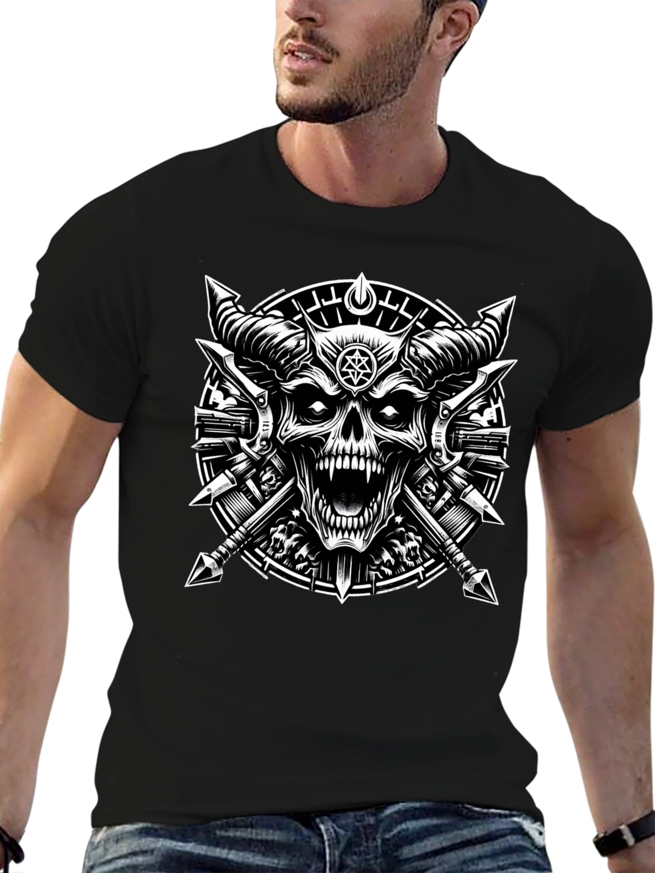 Grim Reaper Skull T-Shirt