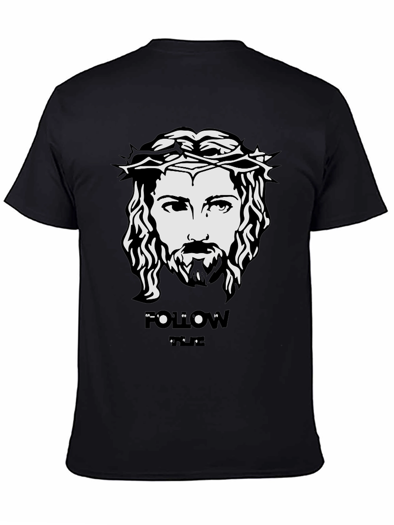 Jesus Follow Tee - Black Christian T-Shirt