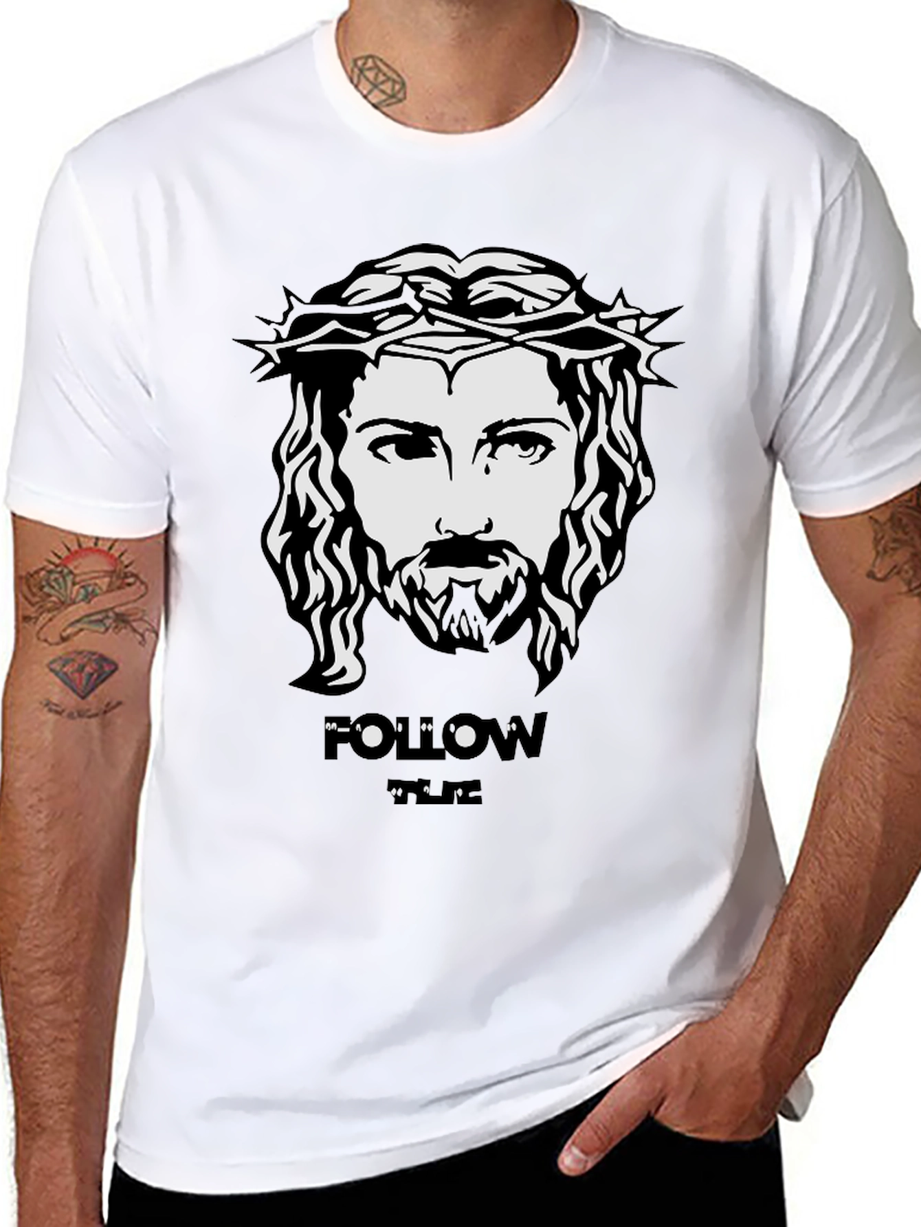Jesus Follow Tee - Black Christian T-Shirt