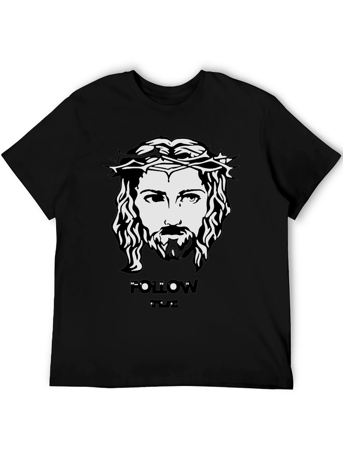Jesus Follow Tee - Black Christian T-Shirt