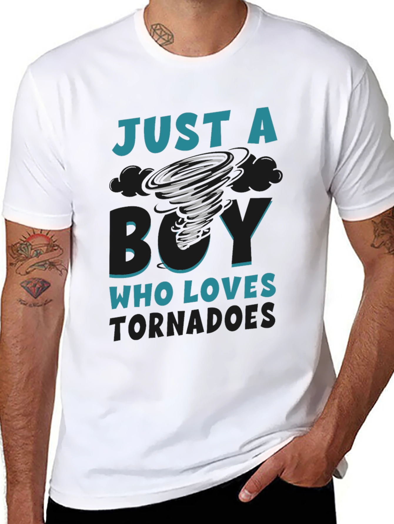 Tornado Lover Graphic T-Shirt - Just A Boy