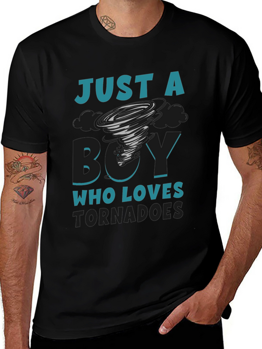 Tornado Lover Graphic T-Shirt - Just A Boy
