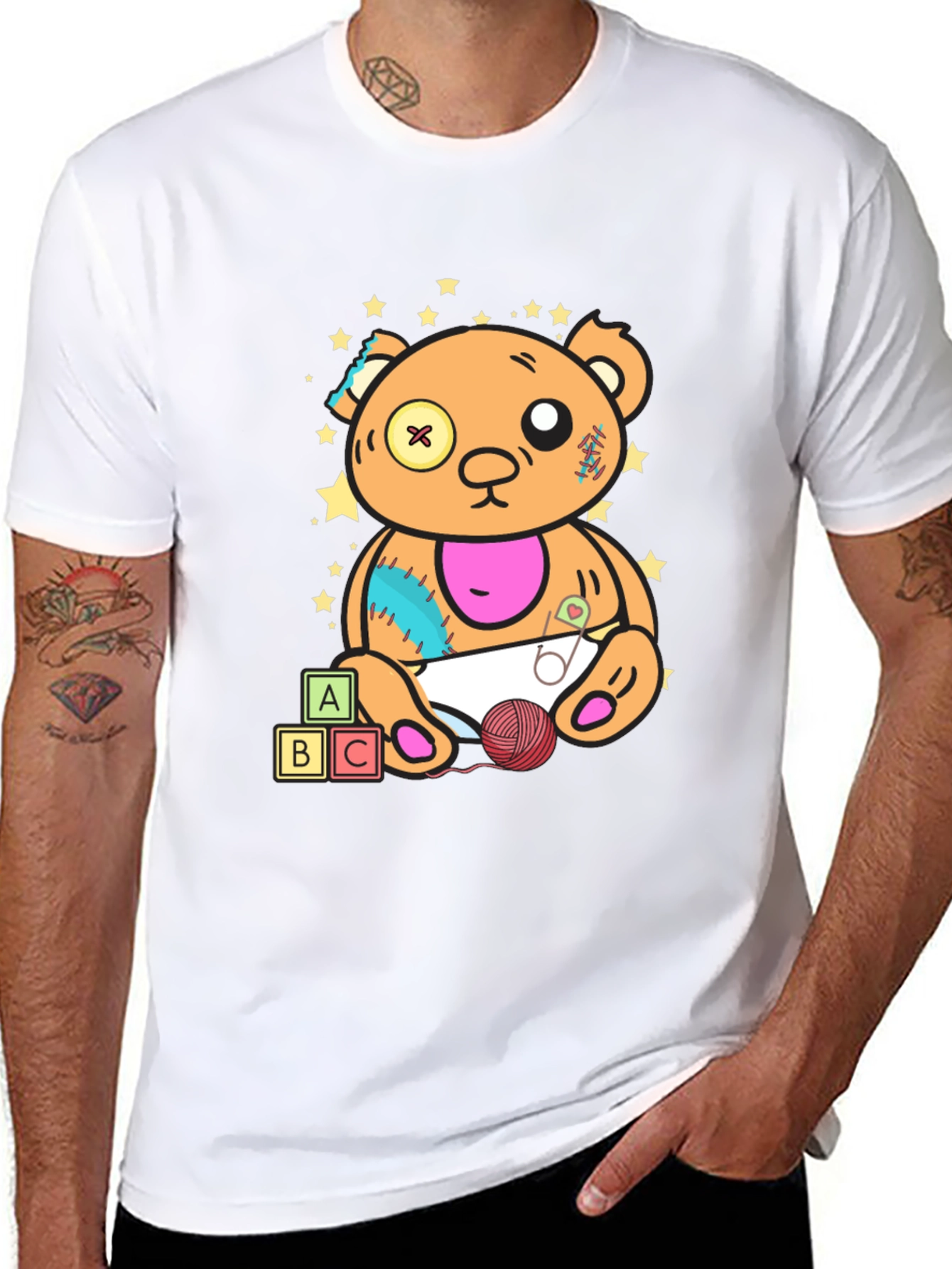 Teddy Bear Graphic Tee - Unique Design