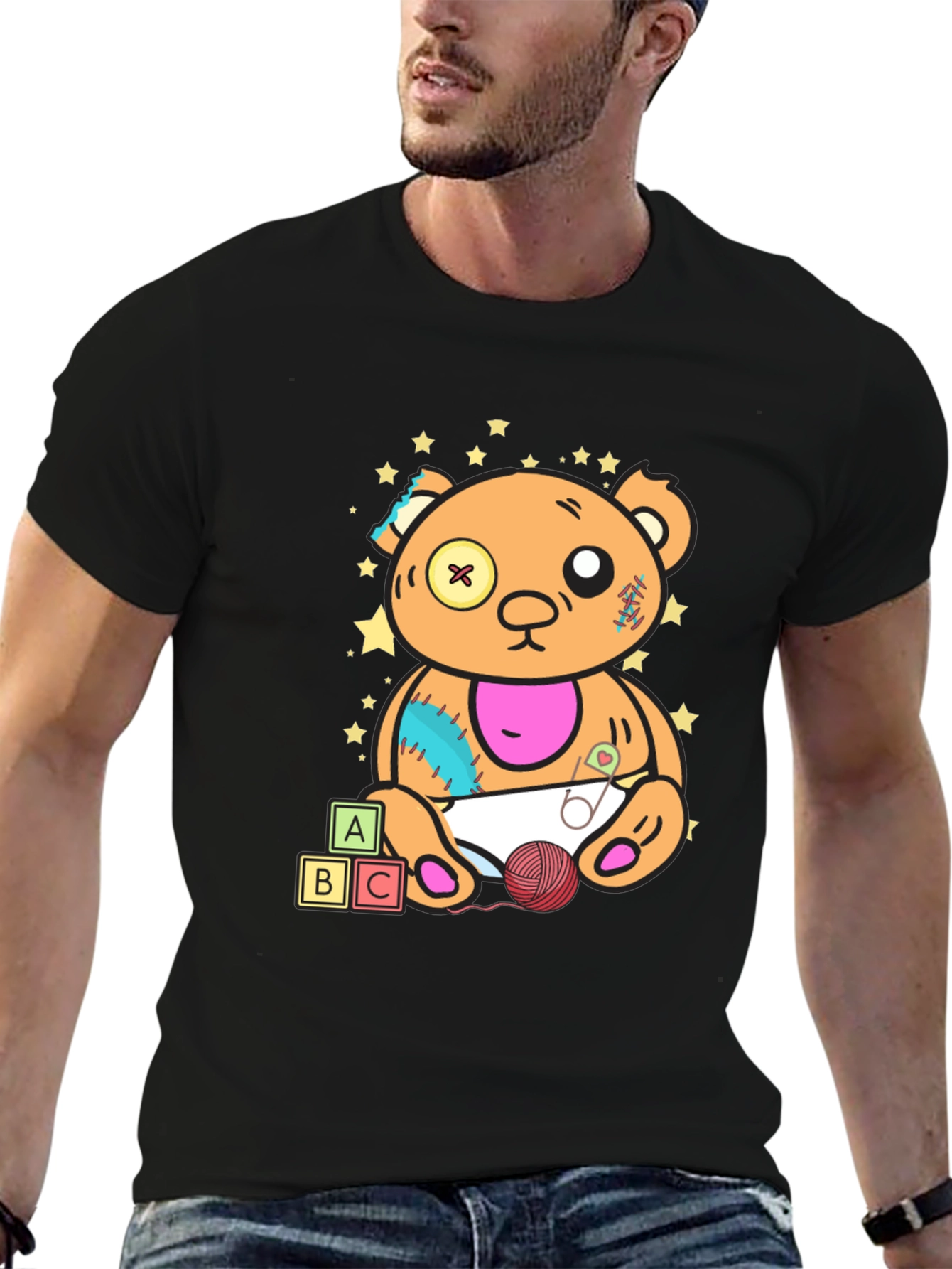 Teddy Bear Graphic Tee - Unique Design