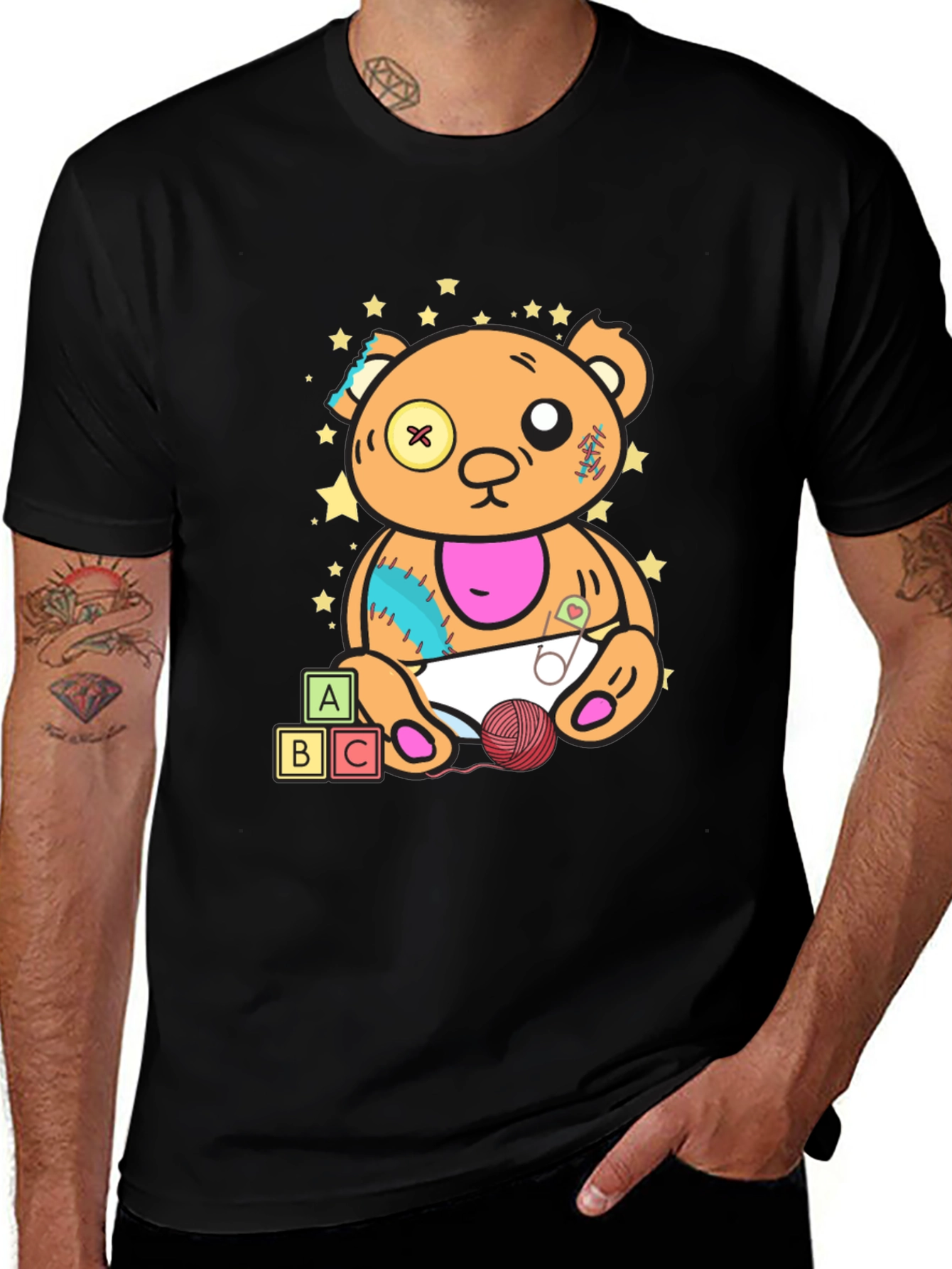 Teddy Bear Graphic Tee - Unique Design