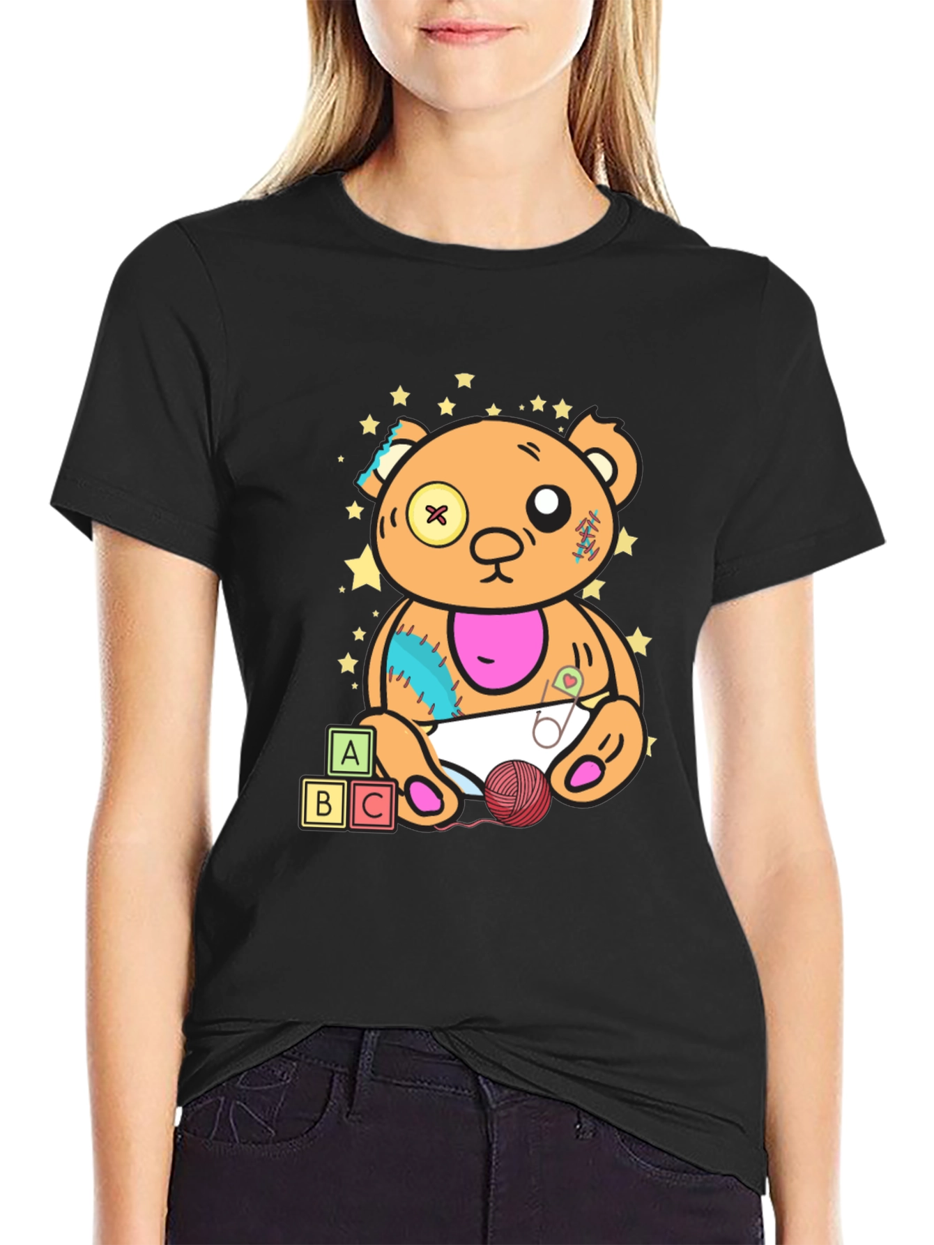 Teddy Bear Graphic Tee - Unique Design