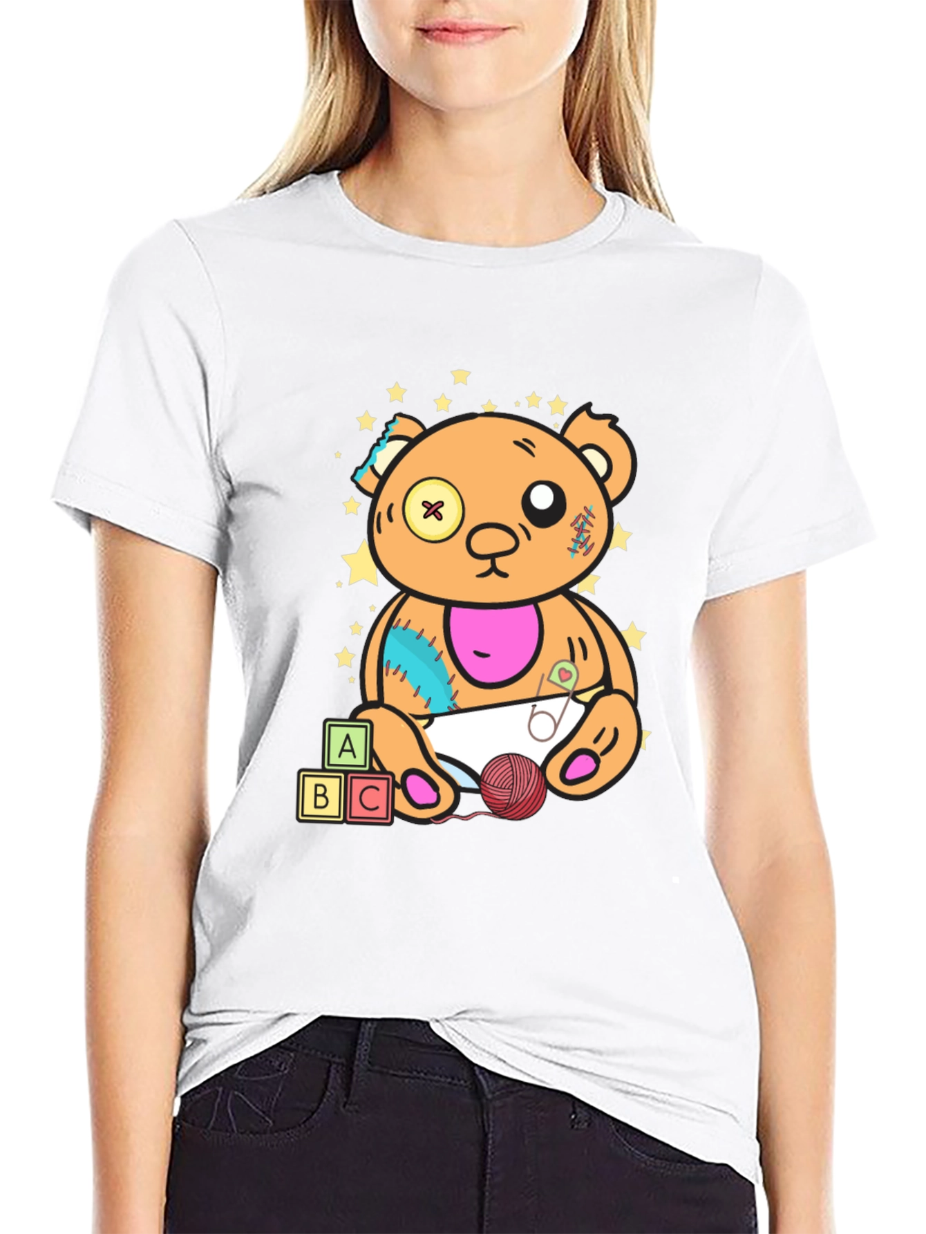 Teddy Bear Graphic Tee - Unique Design