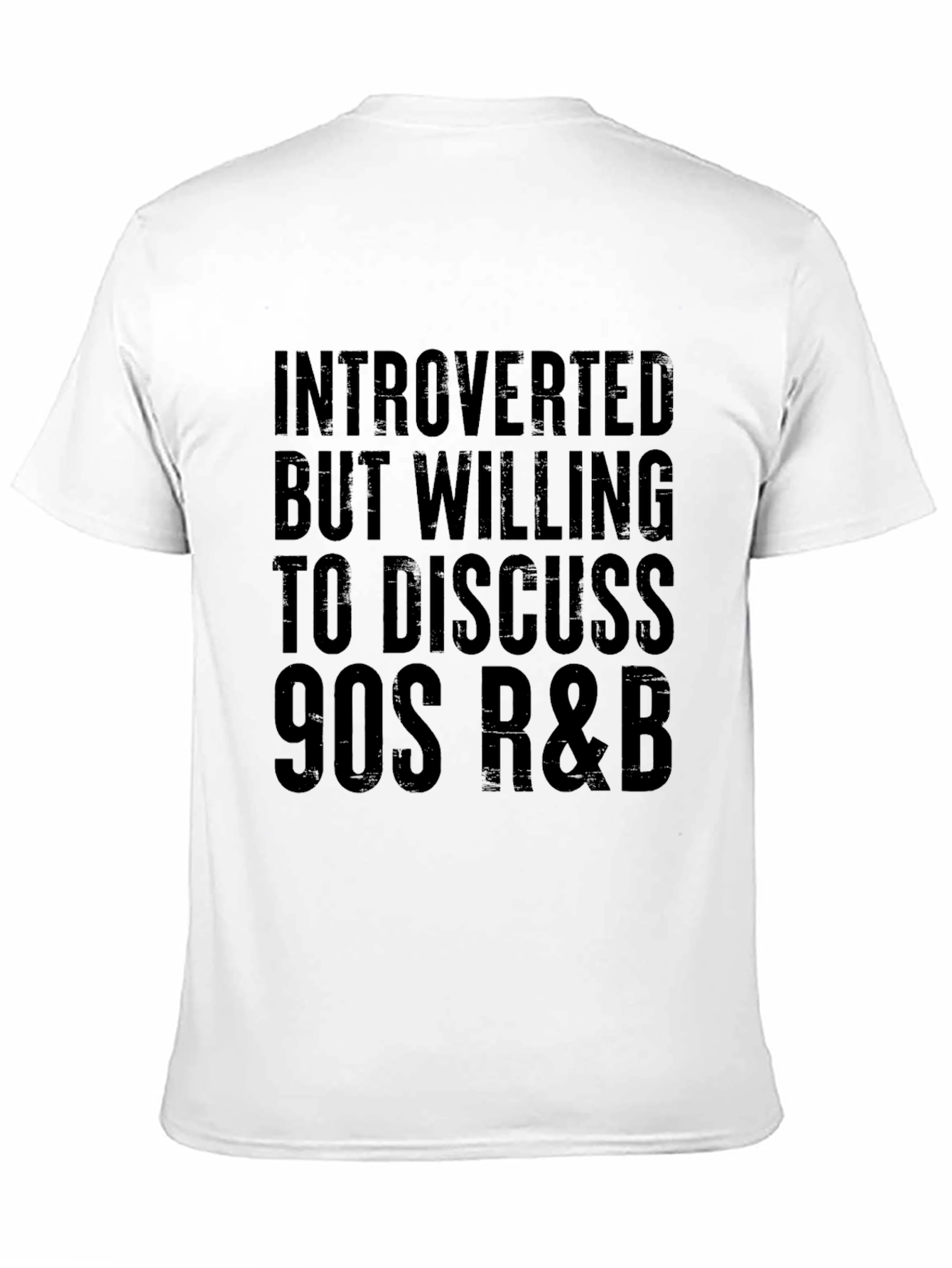 Introverted 90s R&B T-Shirt - Black
