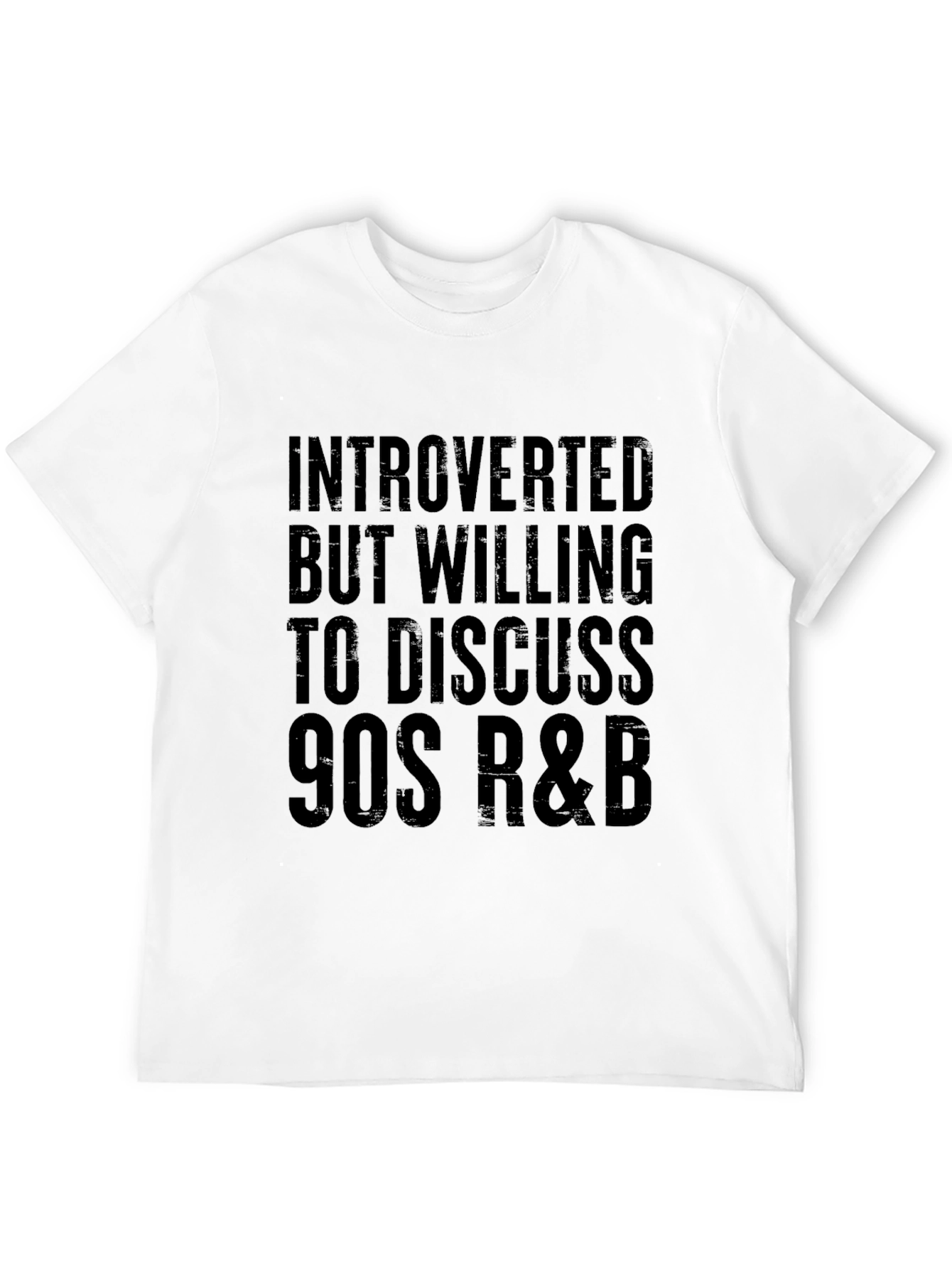 Introverted 90s R&B T-Shirt - Black