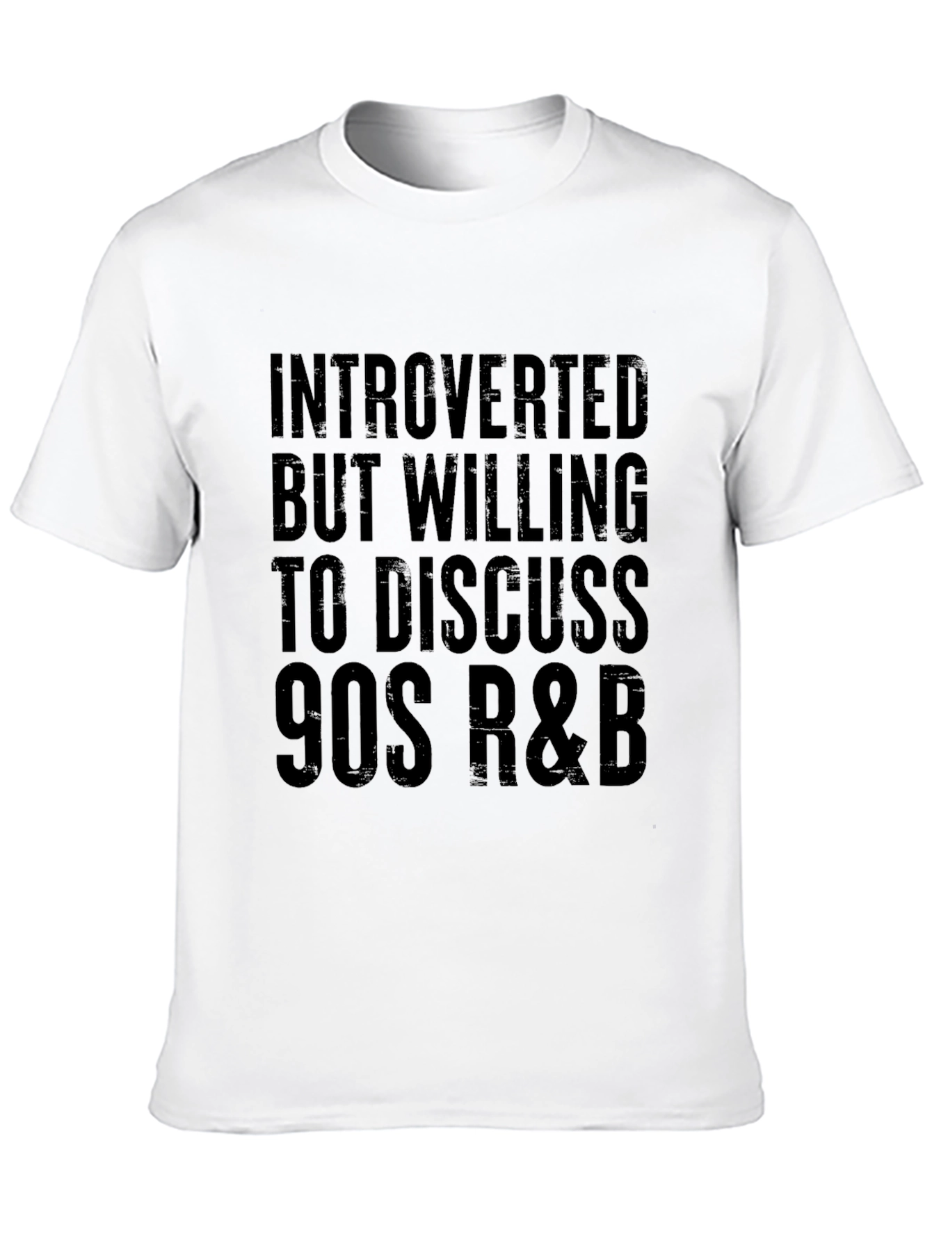 Introverted 90s R&B T-Shirt - Black