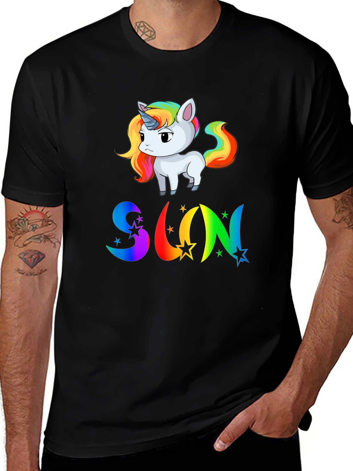 Rainbow Unicorn SUN T-Shirt